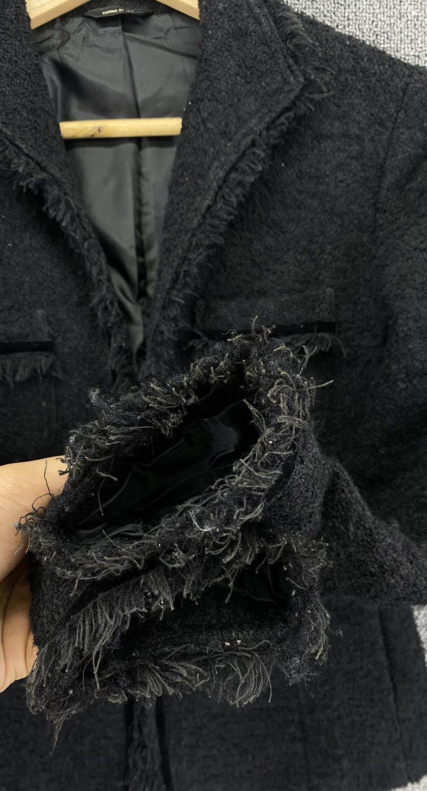 Comme Ca Ism Vintage Comme Ca Ism Fur Cardigan Chanel Style Tweed Jacket Size M / US 6-8 / IT 42-44 - 8 Thumbnail
