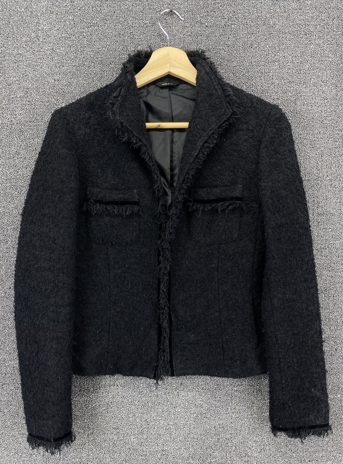 Comme Ca Ism Vintage Comme Ca Ism Fur Cardigan Chanel Style Tweed Jacket Size M / US 6-8 / IT 42-44 - 5 Thumbnail