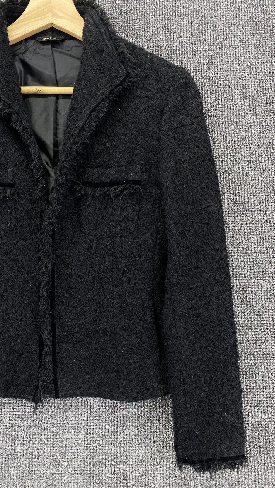 Comme Ca Ism Vintage Comme Ca Ism Fur Cardigan Chanel Style Tweed Jacket Size M / US 6-8 / IT 42-44 - 4 Thumbnail