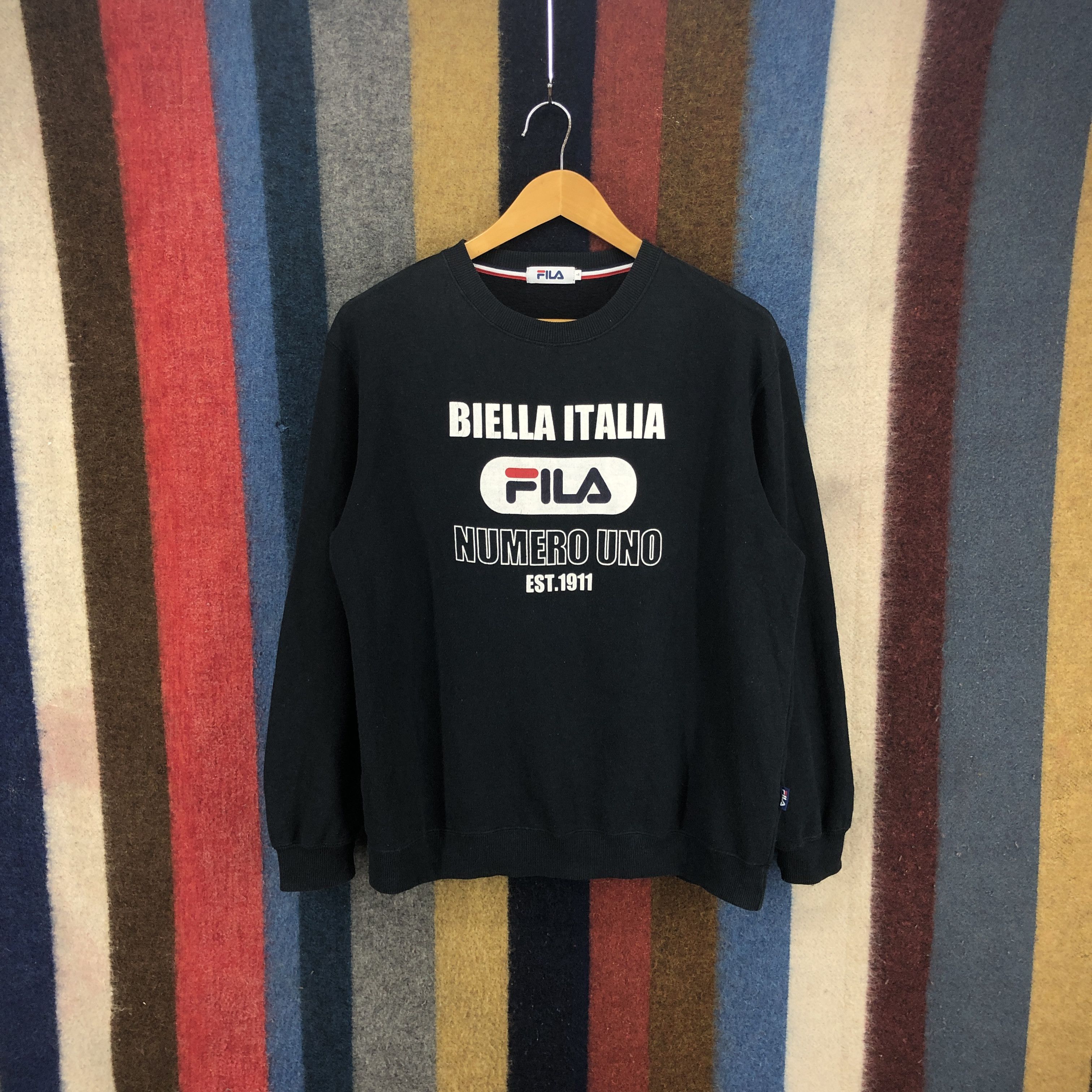 Fila FILA BIELLA ITALIA Crew Neck Sweatshirt #0261\L Size US L / EU 52-54 / 3 - 1 Thumbnail
