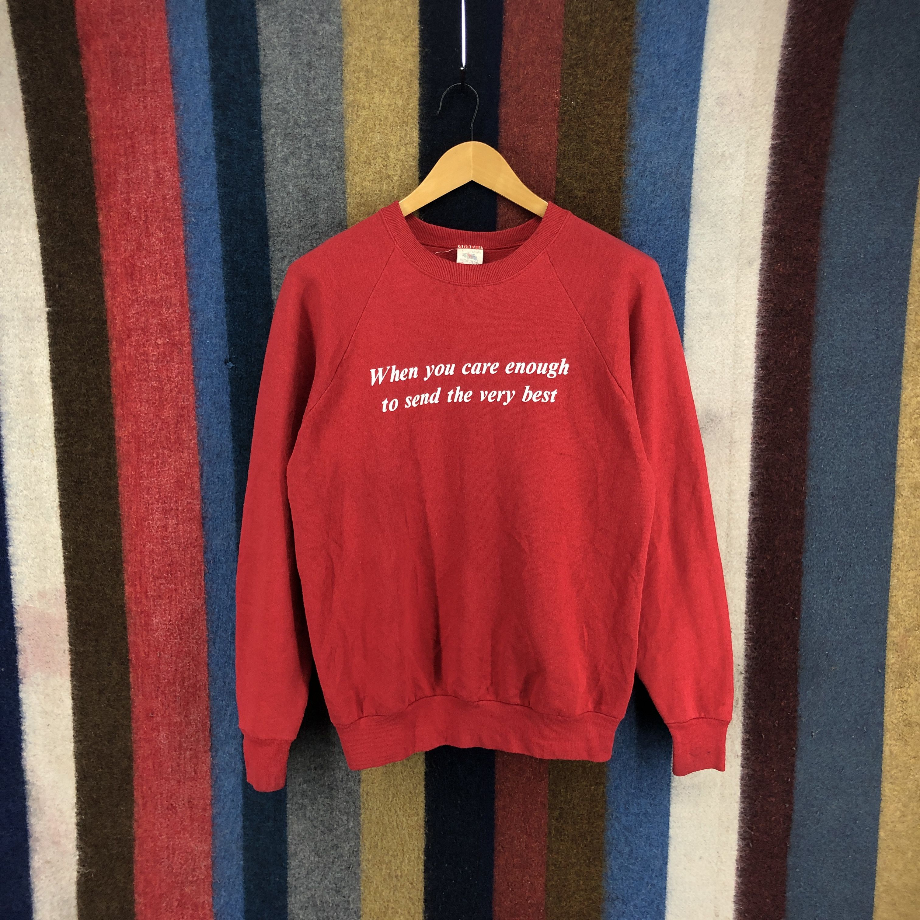 Fruit Of The Loom 90s Vintage Crew Neck Sweatshirt #0434/R Size US M / EU 48-50 / 2 - 1 Thumbnail