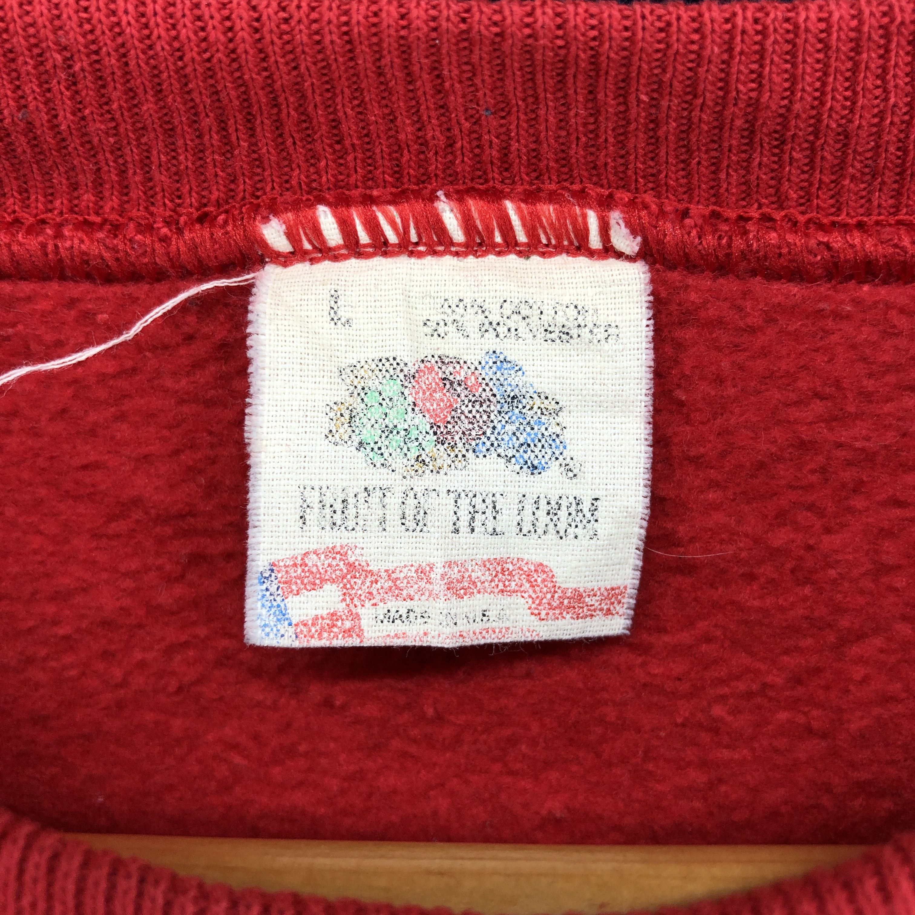 Fruit Of The Loom 90s Vintage Crew Neck Sweatshirt #0434/R Size US M / EU 48-50 / 2 - 4 Thumbnail