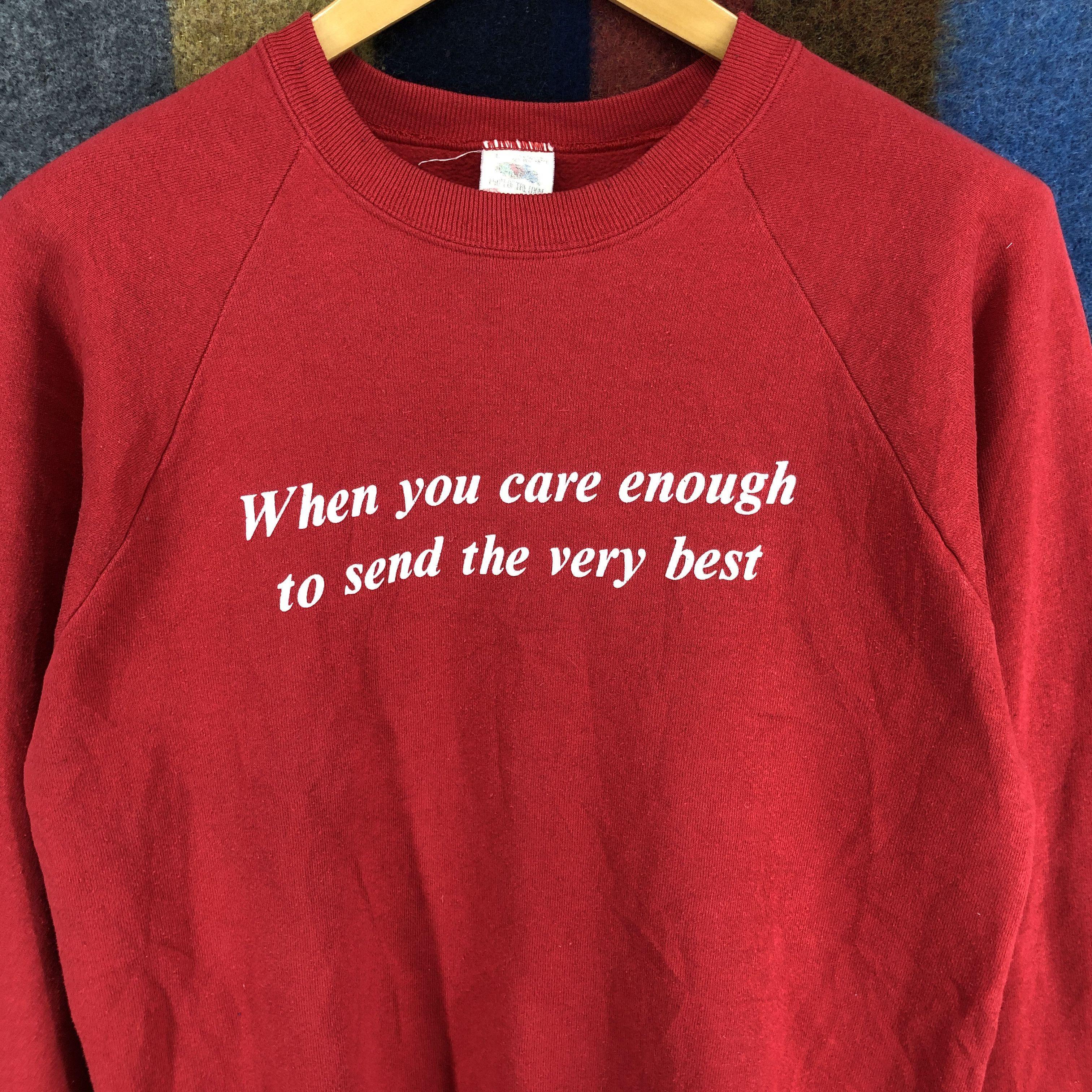 Fruit Of The Loom 90s Vintage Crew Neck Sweatshirt #0434/R Size US M / EU 48-50 / 2 - 2 Thumbnail