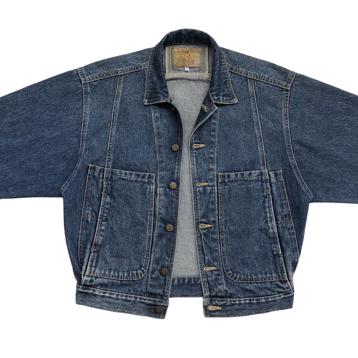 Vintage 🔥RARE🔥VTG 80s Fred Hutchinson baseball player denim jacket Size US M / EU 48-50 / 2 - 7 Thumbnail