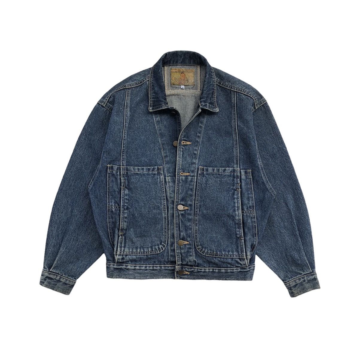 Vintage 🔥RARE🔥VTG 80s Fred Hutchinson baseball player denim jacket Size US M / EU 48-50 / 2 - 1 Thumbnail