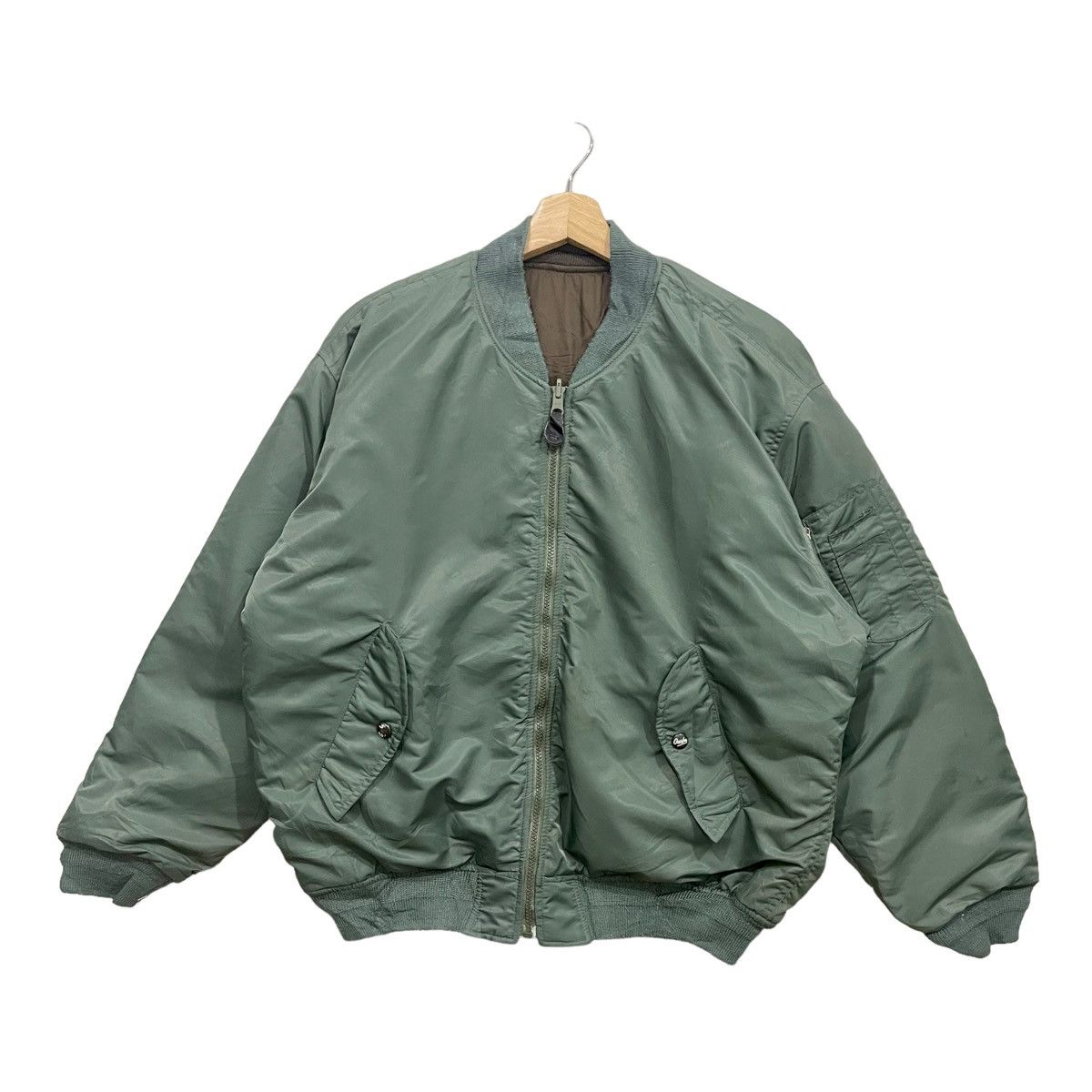 Vintage Vintage Creeks Reversible Military Bomber Flight Jacket Size US M / EU 48-50 / 2 - 2 Thumbnail