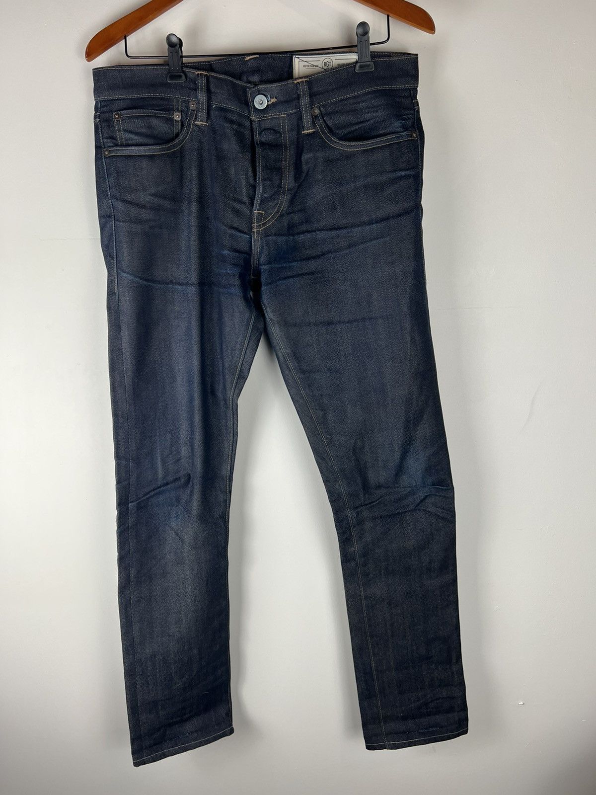 Image of Rogue Territory Skinny Six Pocket Denim in Blue, Men's (Size 30)