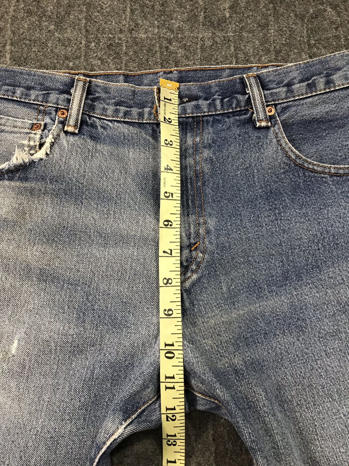 Levi's Vintage Clothing Levis 517 Distressed Denim Jeans Pant beauty fade Size US 33 - 20 Thumbnail