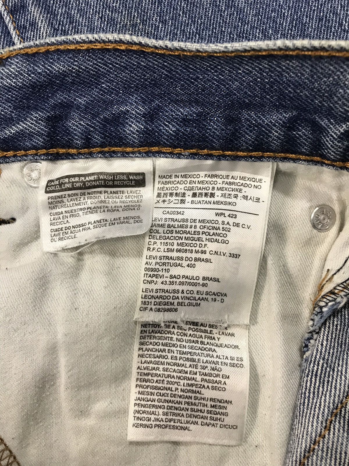 Levi's Vintage Clothing Levis 517 Distressed Denim Jeans Pant beauty fade Size US 33 - 16 Thumbnail