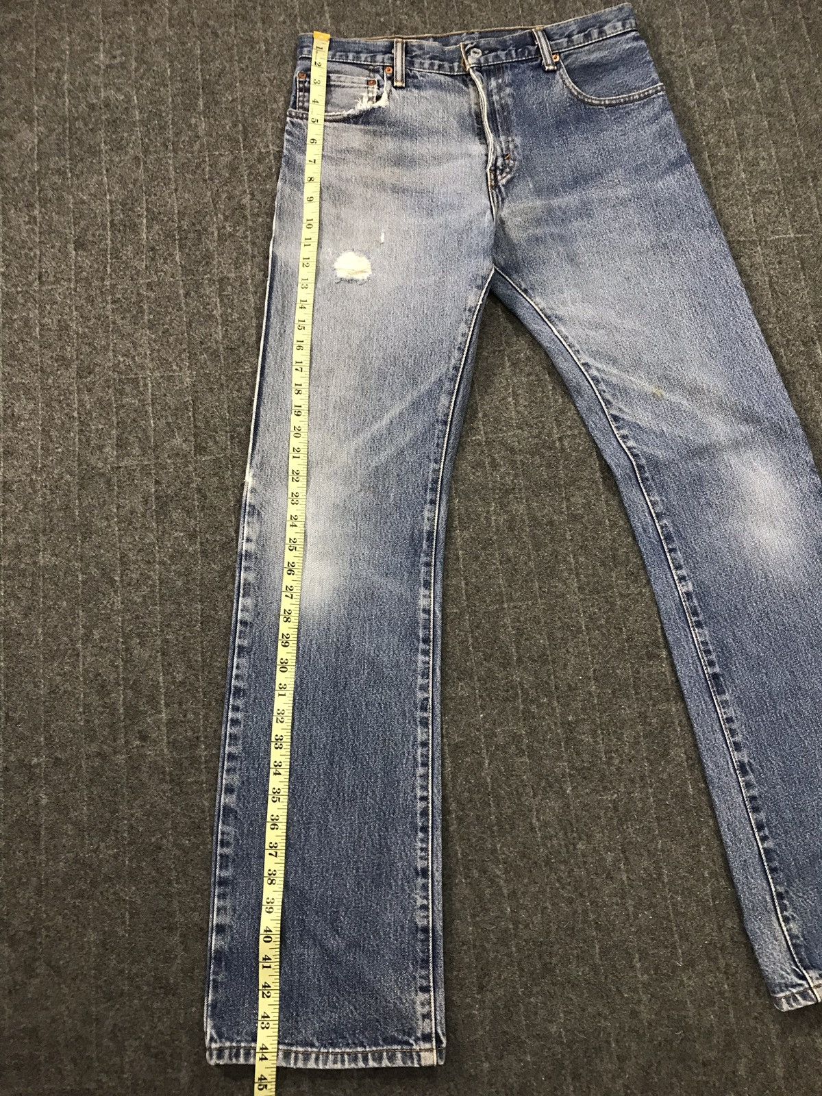 Levi's Vintage Clothing Levis 517 Distressed Denim Jeans Pant beauty fade Size US 33 - 23 Thumbnail