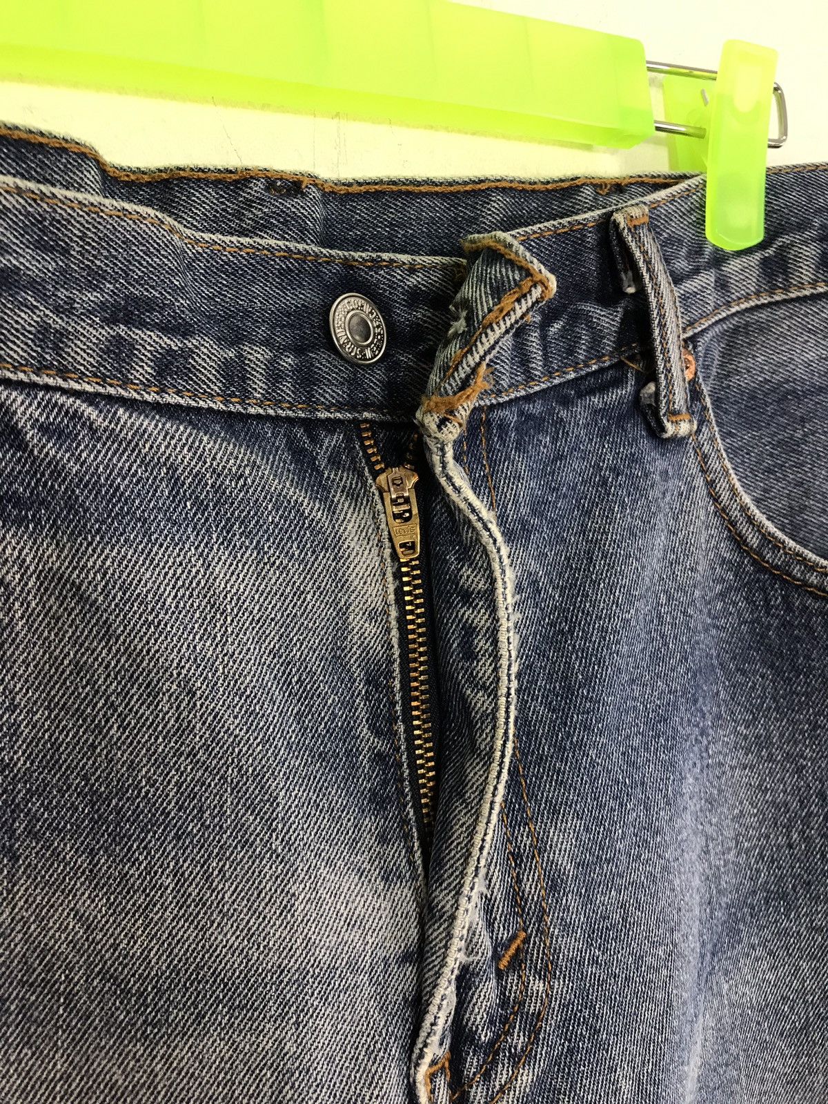 Levi's Vintage Clothing Levis 517 Distressed Denim Jeans Pant beauty fade Size US 33 - 8 Thumbnail