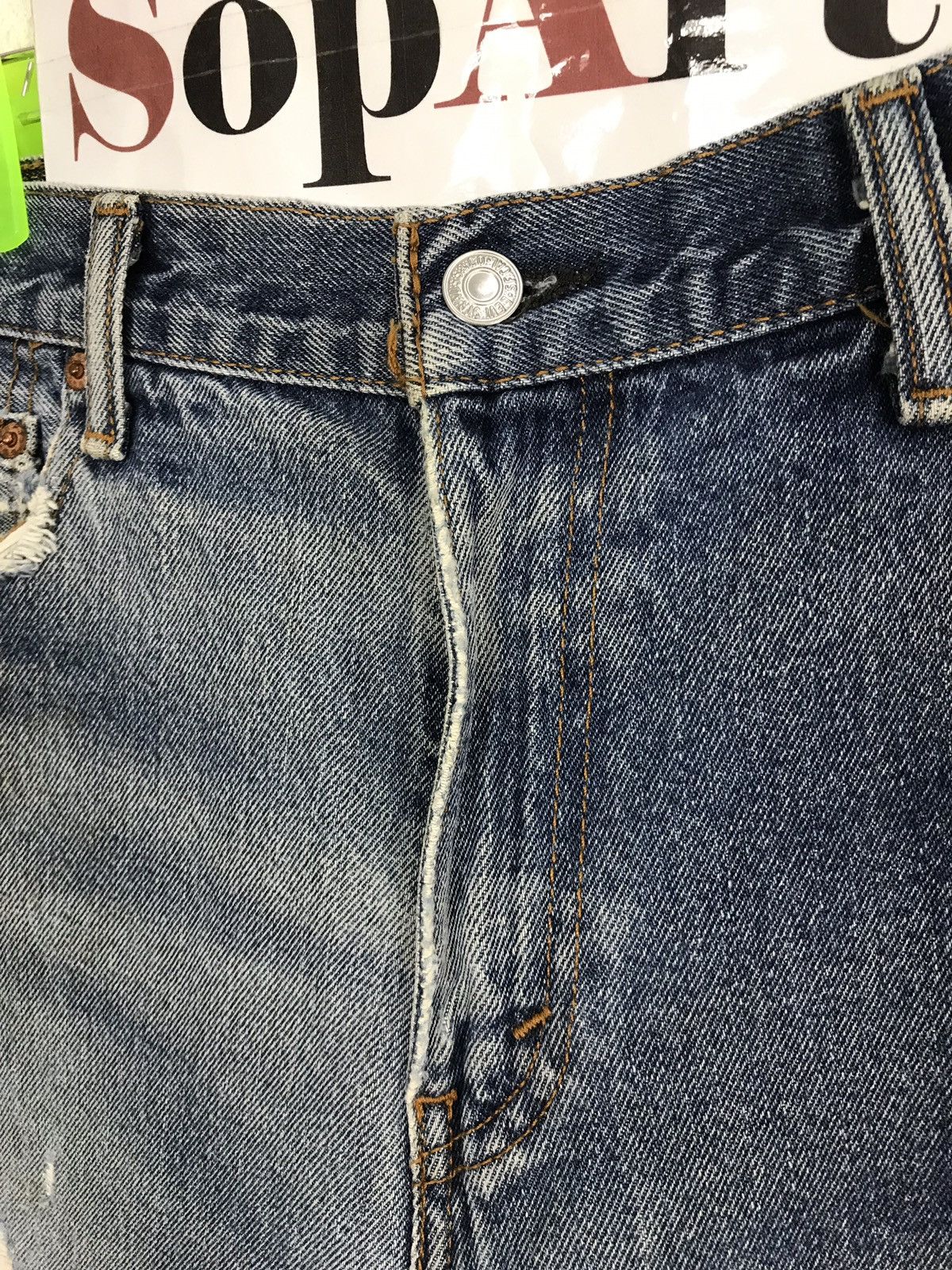Levi's Vintage Clothing Levis 517 Distressed Denim Jeans Pant beauty fade Size US 33 - 6 Thumbnail