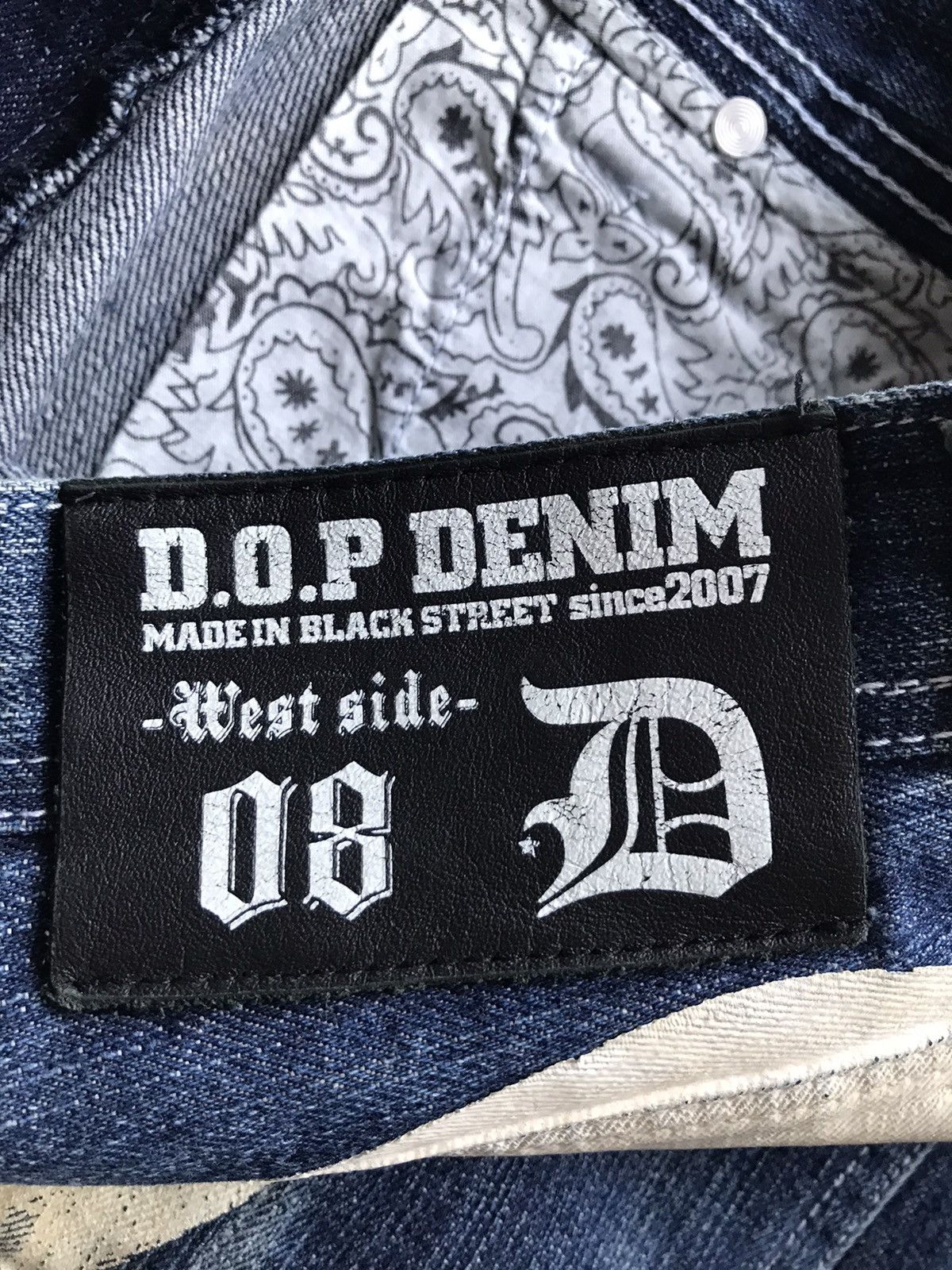 If Six Was Nine × Japanese Brand × Le Grande Bleu (L.G.B.) DOP Denim West Side Daicock Evisu Style Size US 31 - 6 Thumbnail