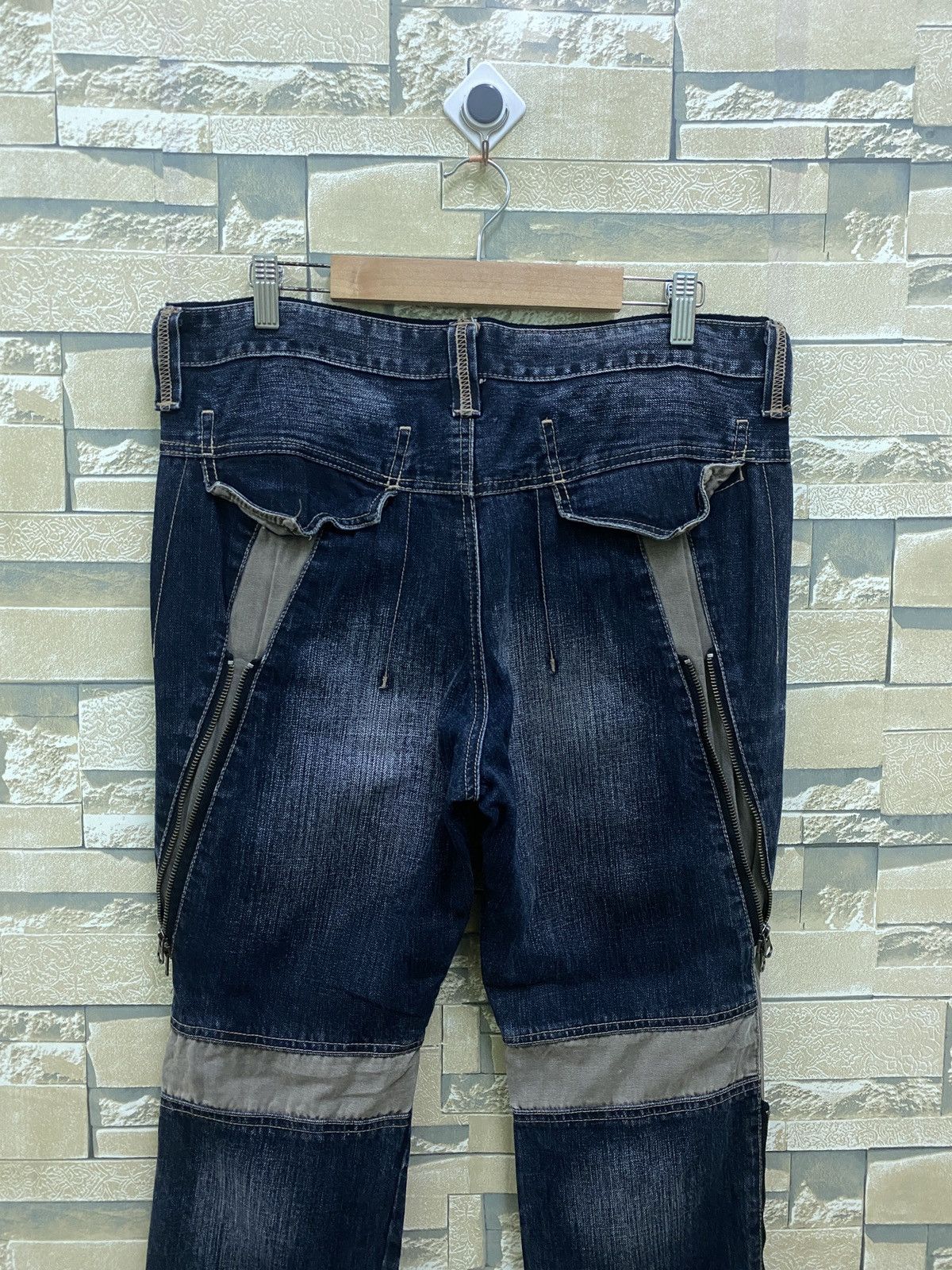 Japanese Brand × PPFM × Vintage Vintage PPFM Multi Zipper Hybrid Bondage Denim Pants Size US 32 / EU 48 - 13 Thumbnail