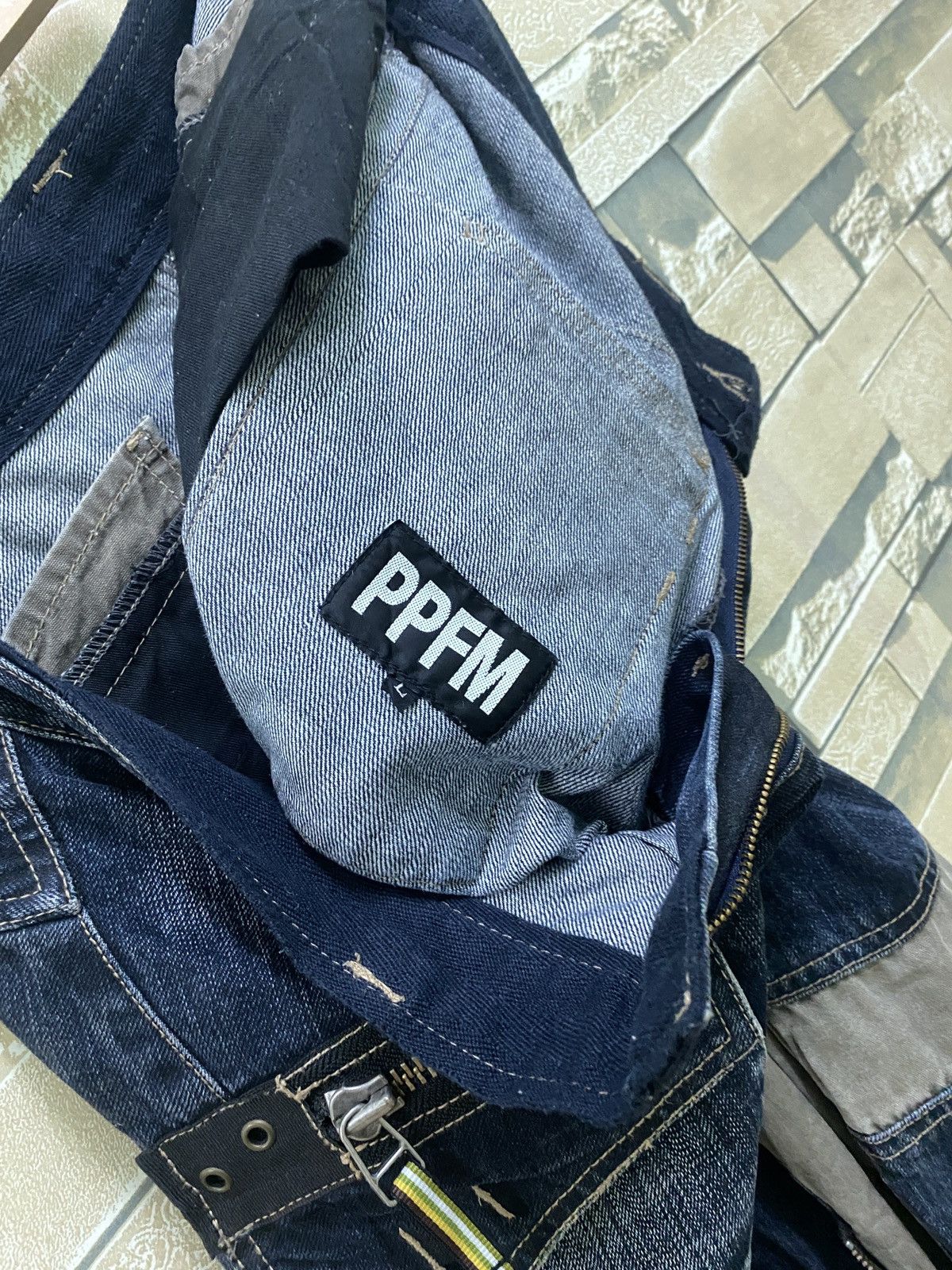 Japanese Brand × PPFM × Vintage Vintage PPFM Multi Zipper Hybrid Bondage Denim Pants Size US 32 / EU 48 - 21 Thumbnail