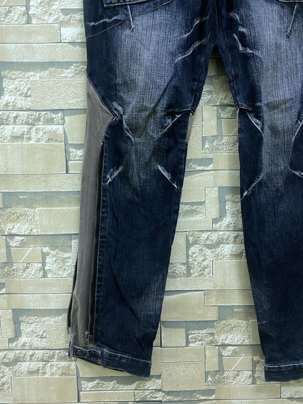 Japanese Brand × PPFM × Vintage Vintage PPFM Multi Zipper Hybrid Bondage Denim Pants Size US 32 / EU 48 - 7 Thumbnail