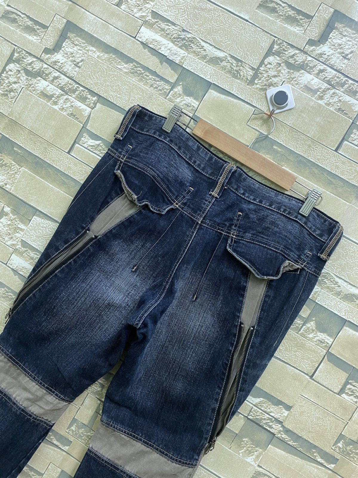 Japanese Brand × PPFM × Vintage Vintage PPFM Multi Zipper Hybrid Bondage Denim Pants Size US 32 / EU 48 - 20 Thumbnail