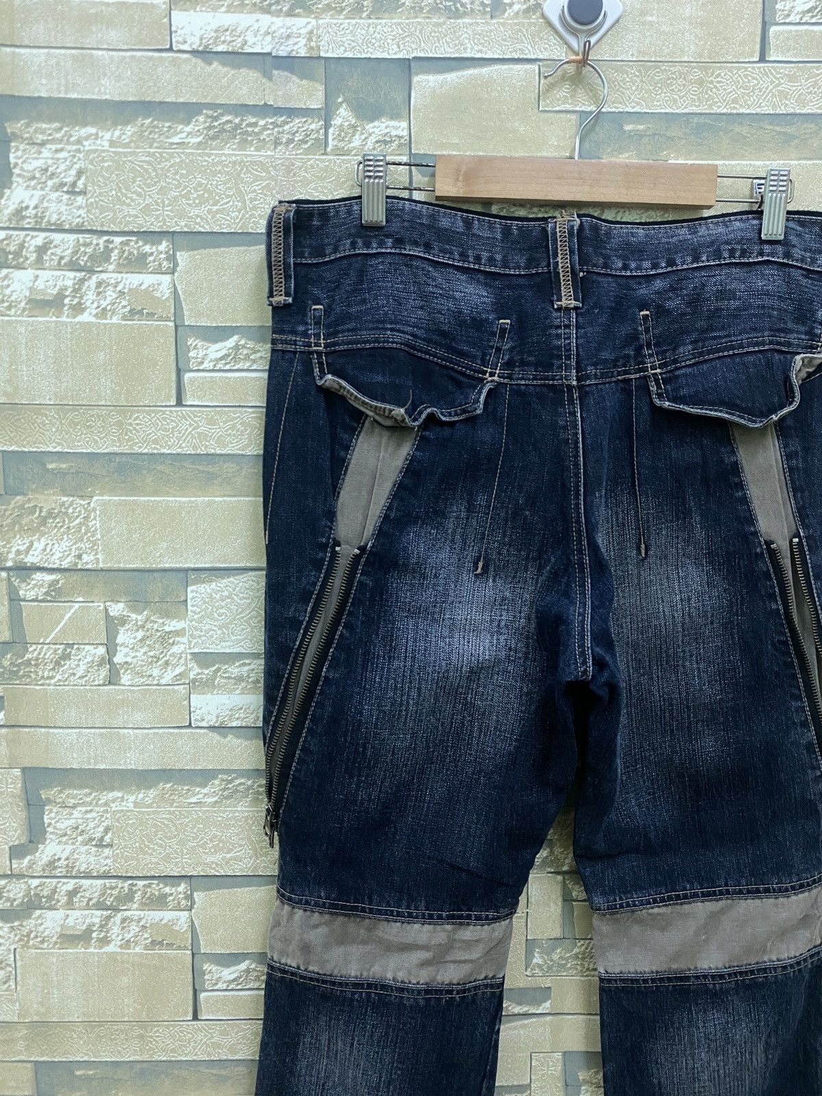 Japanese Brand × PPFM × Vintage Vintage PPFM Multi Zipper Hybrid Bondage Denim Pants Size US 32 / EU 48 - 14 Thumbnail