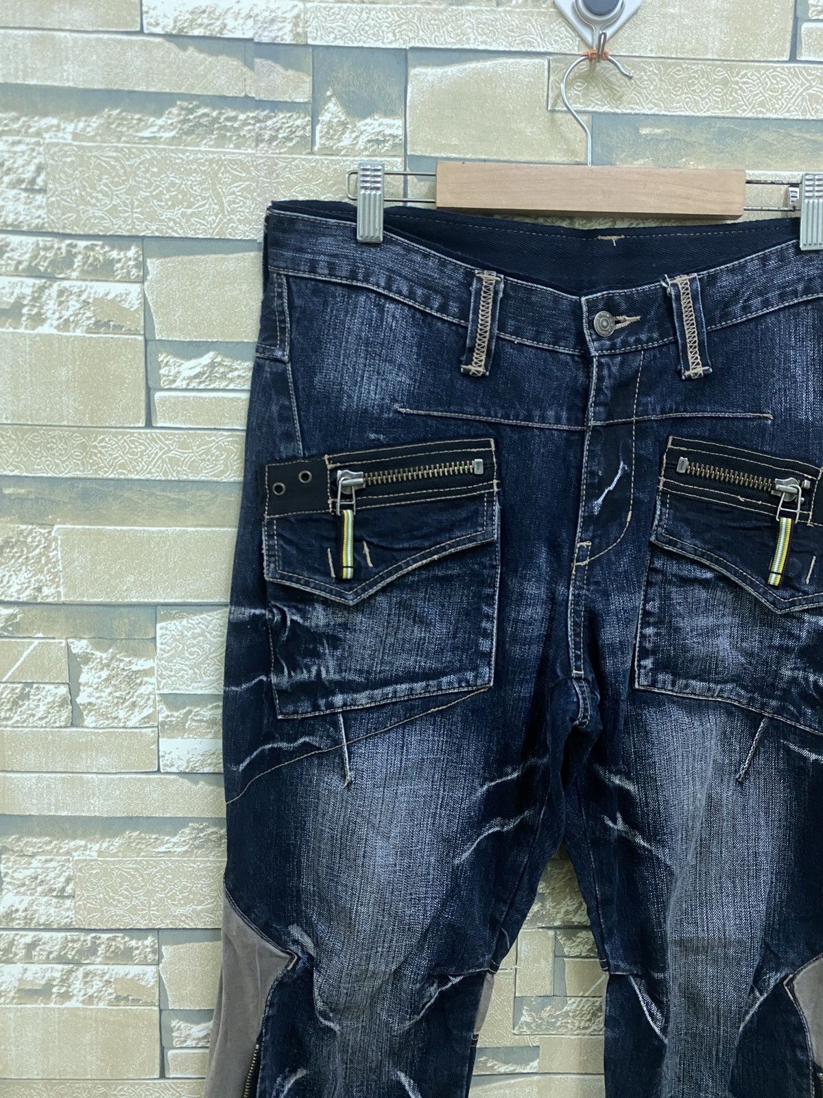 Japanese Brand × PPFM × Vintage Vintage PPFM Multi Zipper Hybrid Bondage Denim Pants Size US 32 / EU 48 - 4 Thumbnail