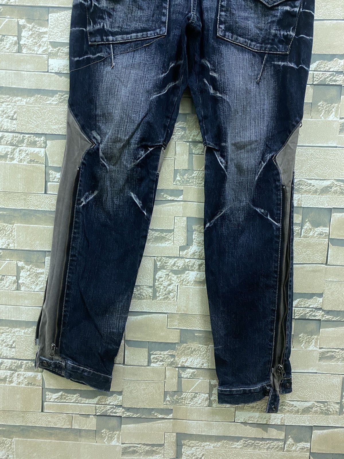 Japanese Brand × PPFM × Vintage Vintage PPFM Multi Zipper Hybrid Bondage Denim Pants Size US 32 / EU 48 - 8 Thumbnail