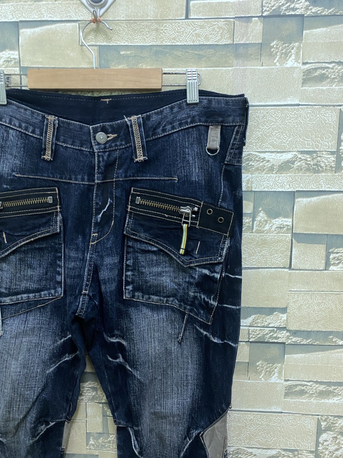 Japanese Brand × PPFM × Vintage Vintage PPFM Multi Zipper Hybrid Bondage Denim Pants Size US 32 / EU 48 - 5 Thumbnail