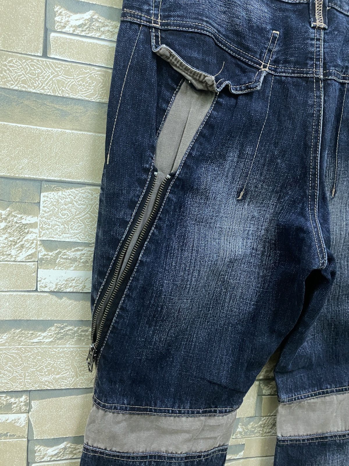 Japanese Brand × PPFM × Vintage Vintage PPFM Multi Zipper Hybrid Bondage Denim Pants Size US 32 / EU 48 - 19 Thumbnail