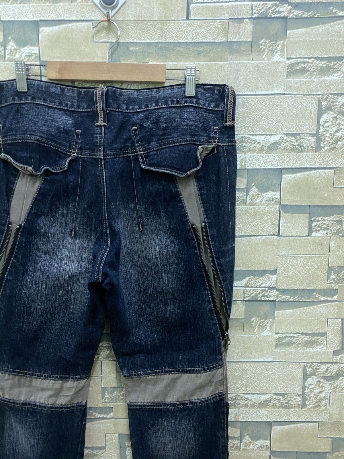 Japanese Brand × PPFM × Vintage Vintage PPFM Multi Zipper Hybrid Bondage Denim Pants Size US 32 / EU 48 - 15 Thumbnail