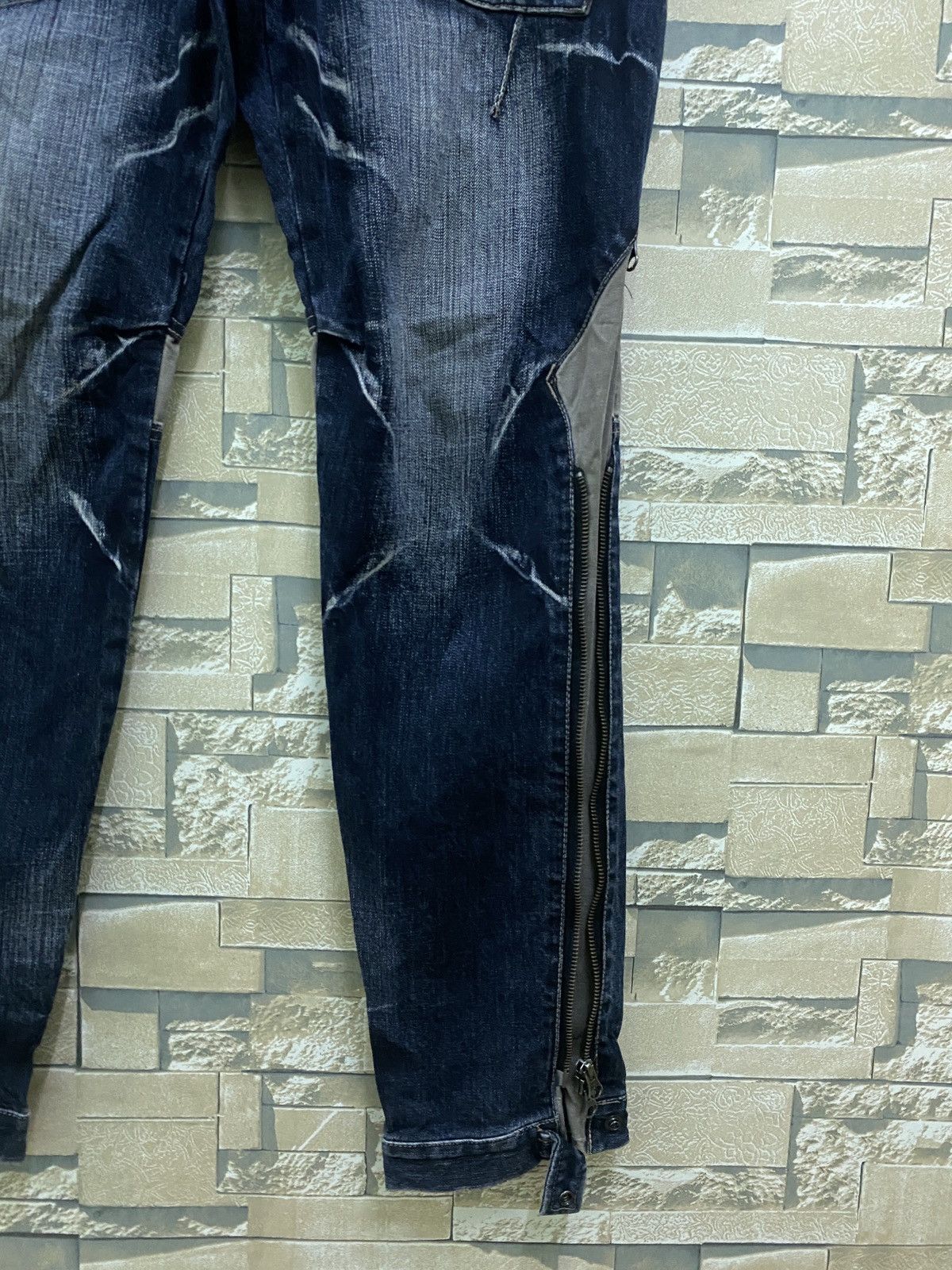 Japanese Brand × PPFM × Vintage Vintage PPFM Multi Zipper Hybrid Bondage Denim Pants Size US 32 / EU 48 - 6 Thumbnail