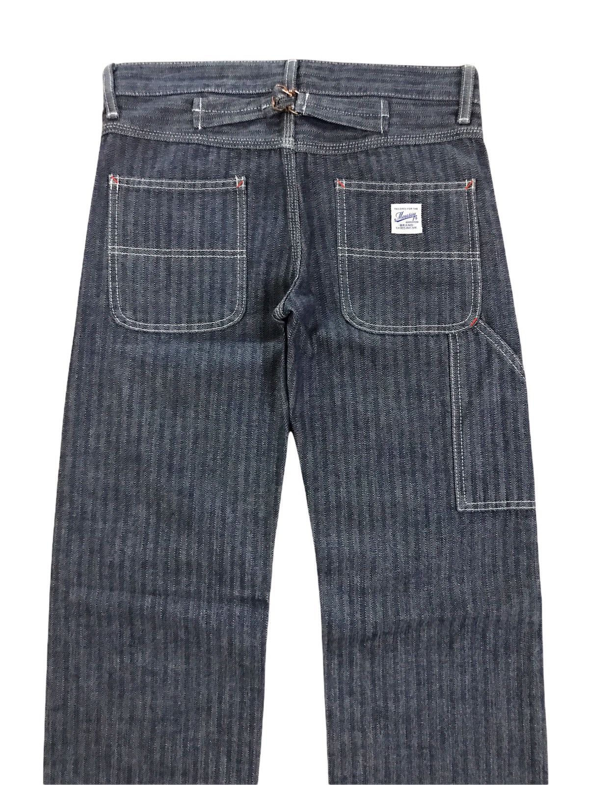 Japanese Brand Japanese Brand Moussy Herringbone Workwear Buckle Belt Pant Size US 28 / EU 44 - 4 Thumbnail