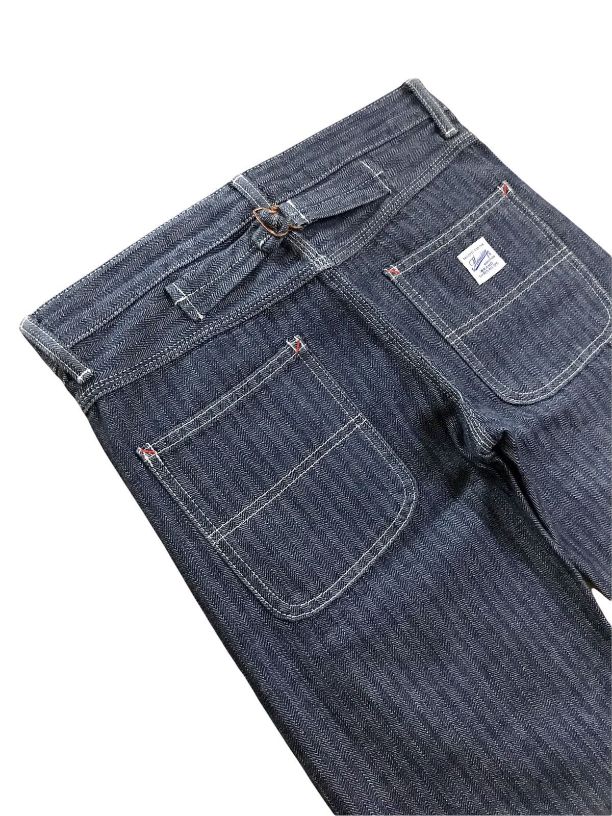 Japanese Brand Japanese Brand Moussy Herringbone Workwear Buckle Belt Pant Size US 28 / EU 44 - 5 Thumbnail