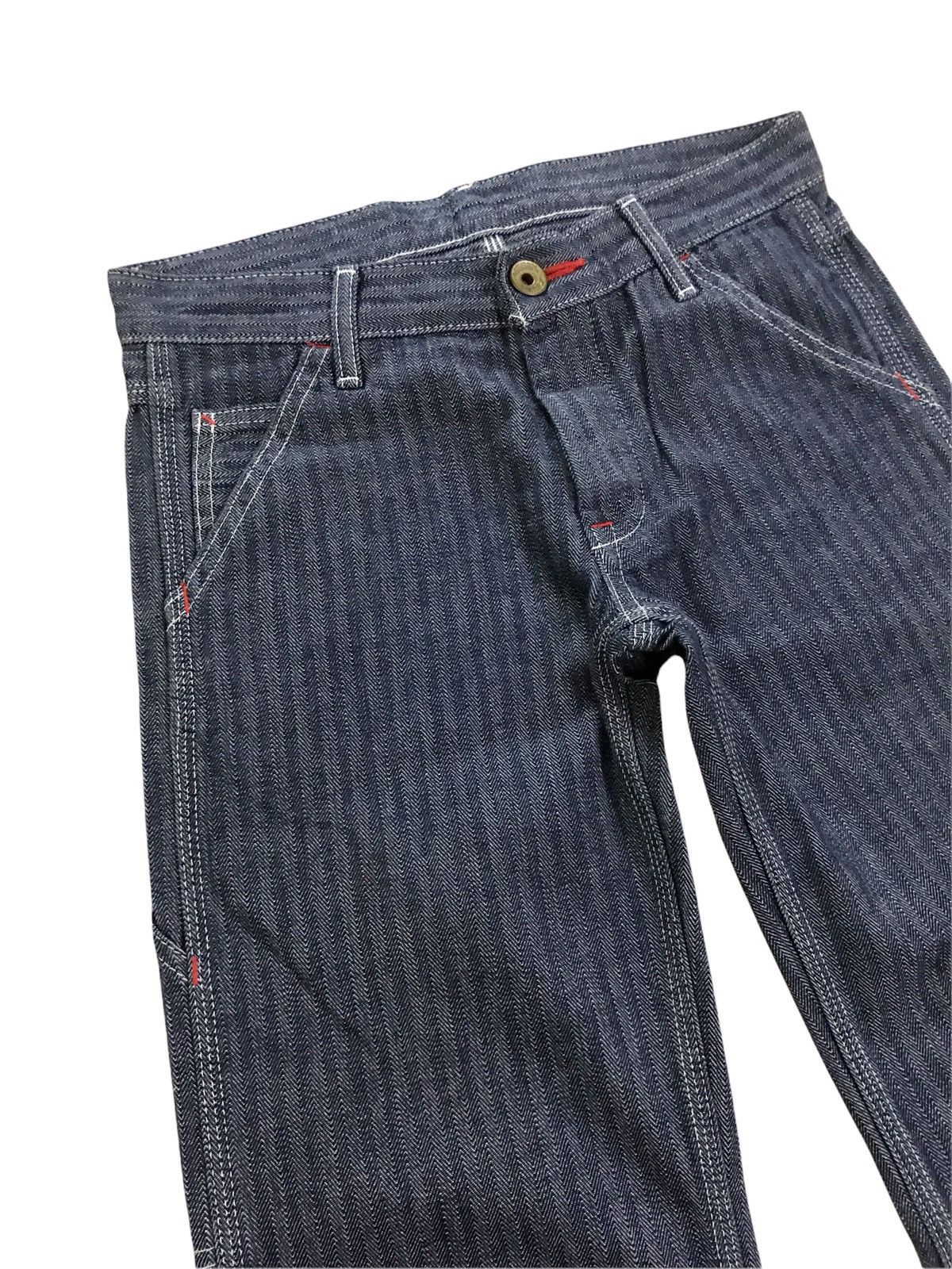Japanese Brand Japanese Brand Moussy Herringbone Workwear Buckle Belt Pant Size US 28 / EU 44 - 6 Thumbnail