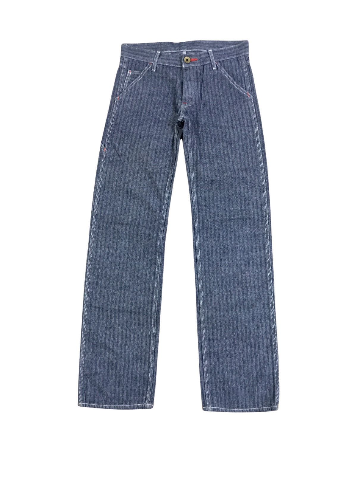 Japanese Brand Japanese Brand Moussy Herringbone Workwear Buckle Belt Pant Size US 28 / EU 44 - 2 Thumbnail