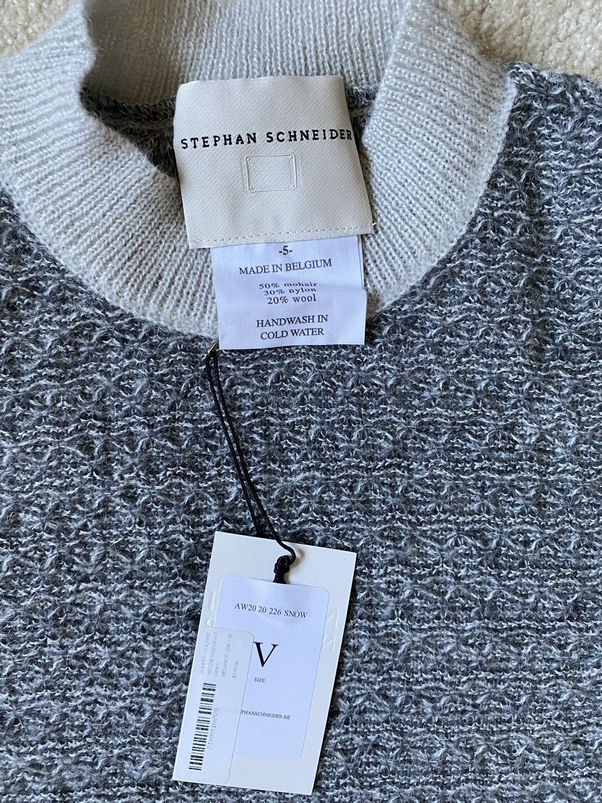 Stephan Schneider Volume Mohair Blend Gray Melange Sweater Size US M / EU 48-50 / 2 - 3 Thumbnail