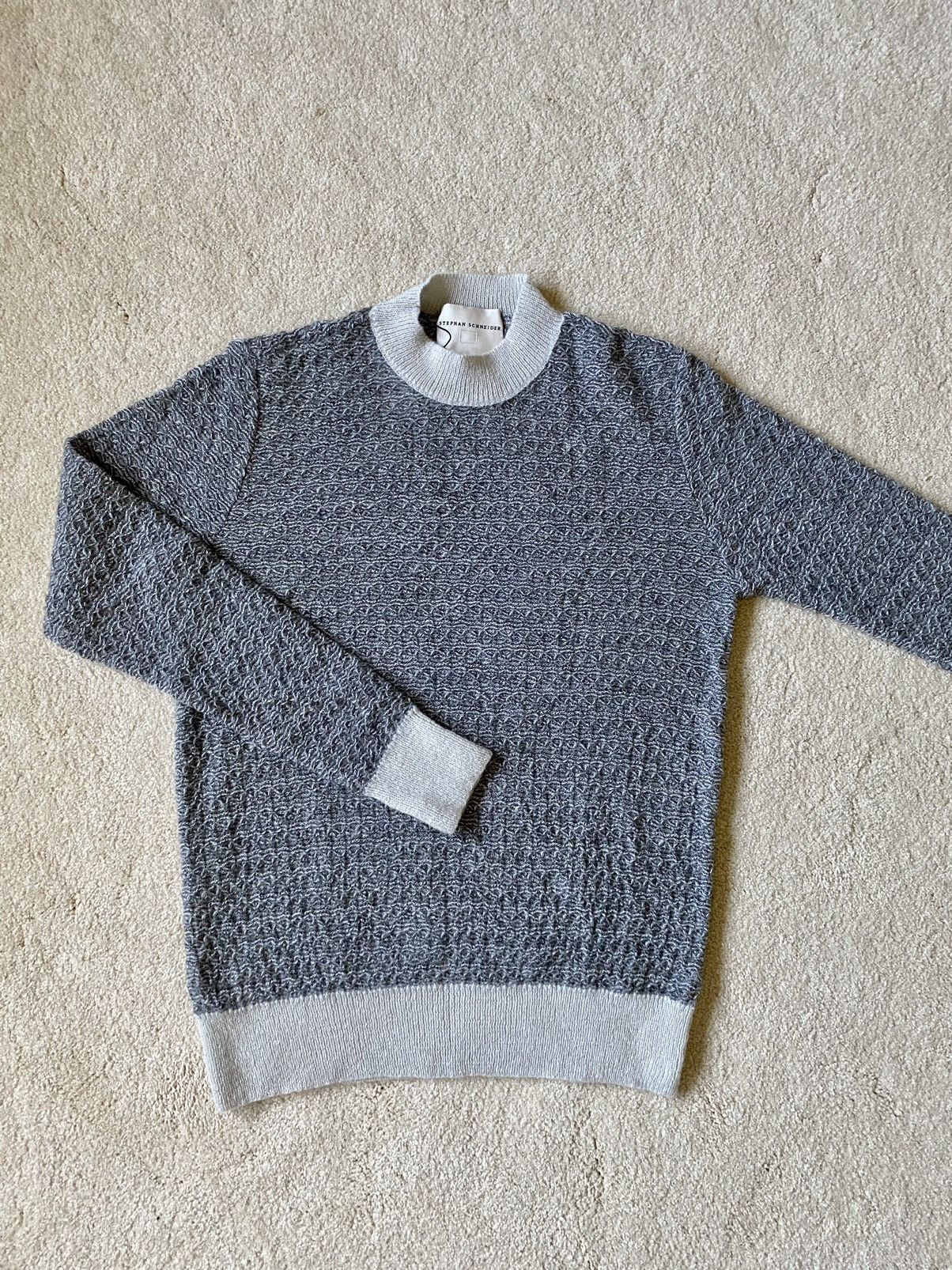 Stephan Schneider Volume Mohair Blend Gray Melange Sweater Size US M / EU 48-50 / 2 - 2 Thumbnail