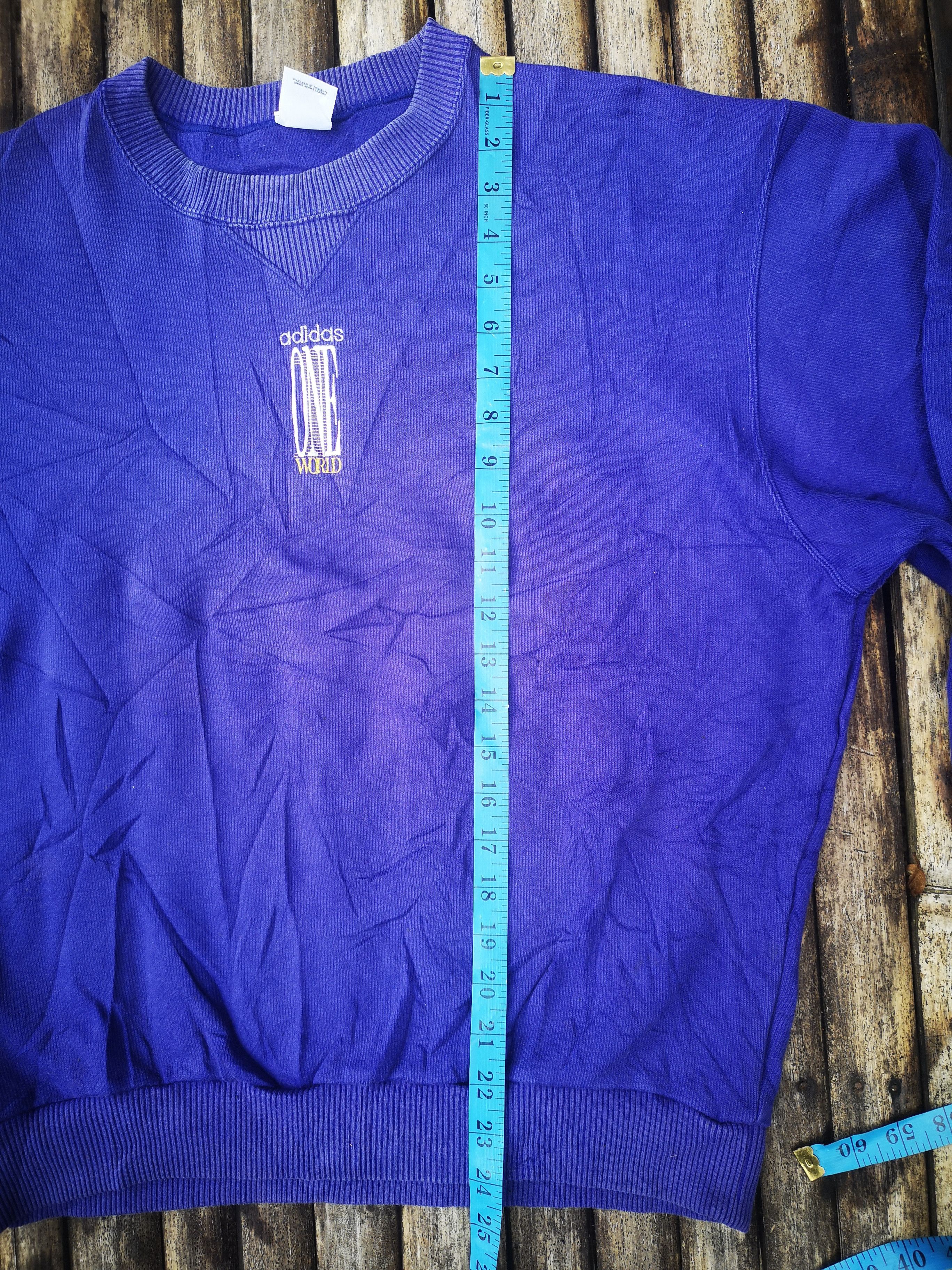 Adidas Vintage Crewneck Adidas One World Size US L / EU 52-54 / 3 - 12 Thumbnail