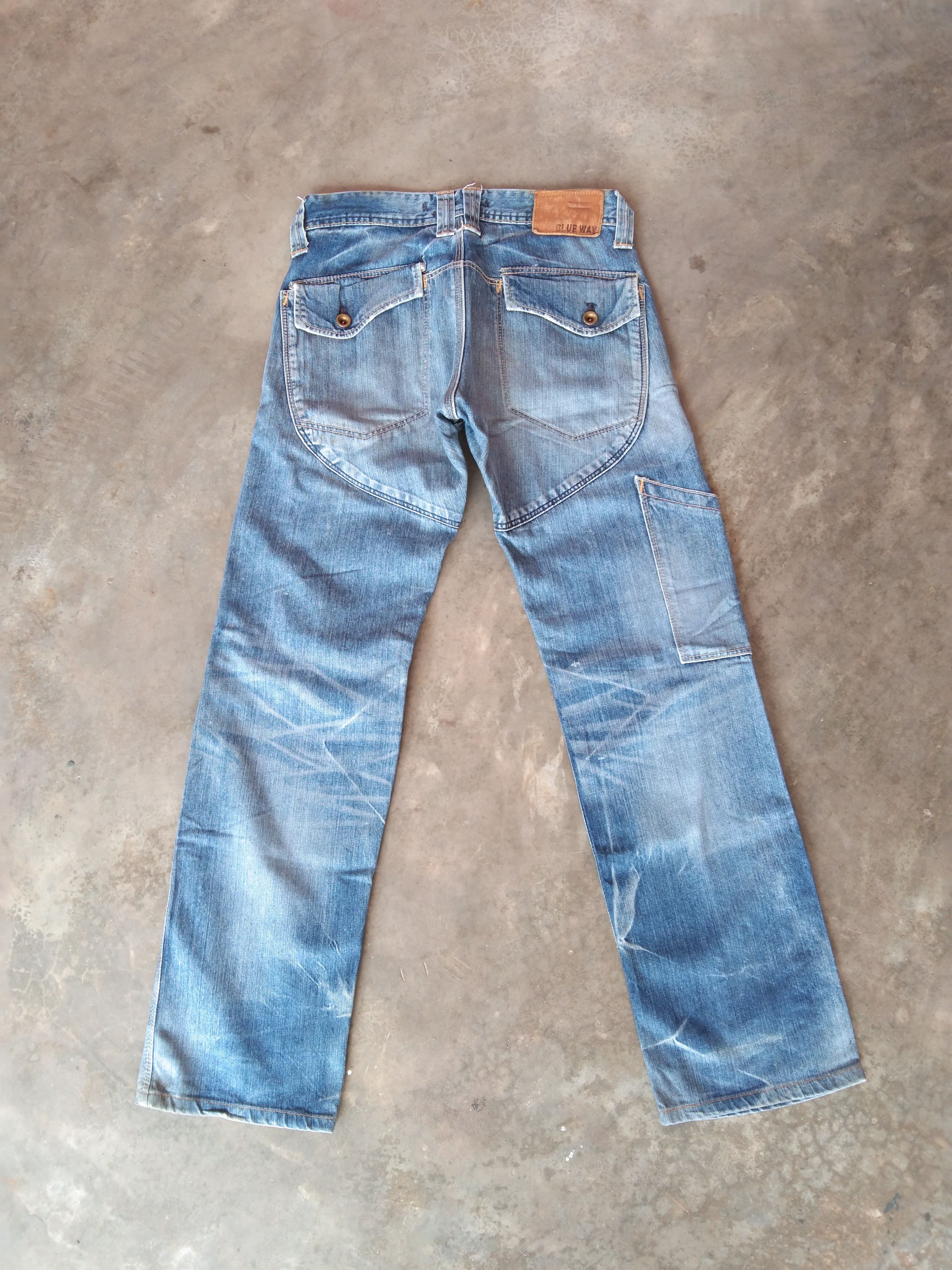 Japanese Brand Vintage Blue Way Japanese Brand Jeans 28x29 Size US 28 / EU 44 - 2 Thumbnail