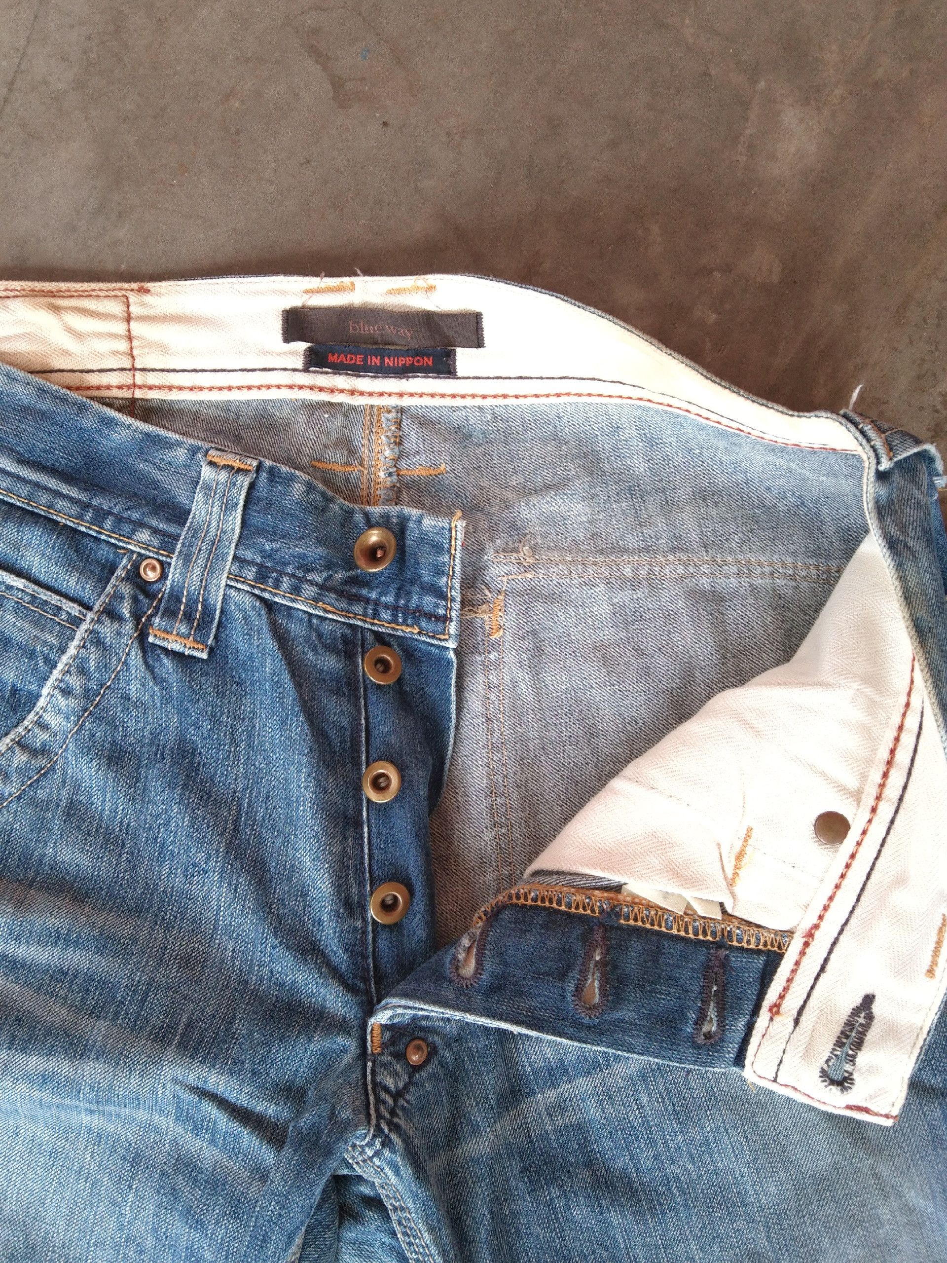 Japanese Brand Vintage Blue Way Japanese Brand Jeans 28x29 Size US 28 / EU 44 - 7 Thumbnail