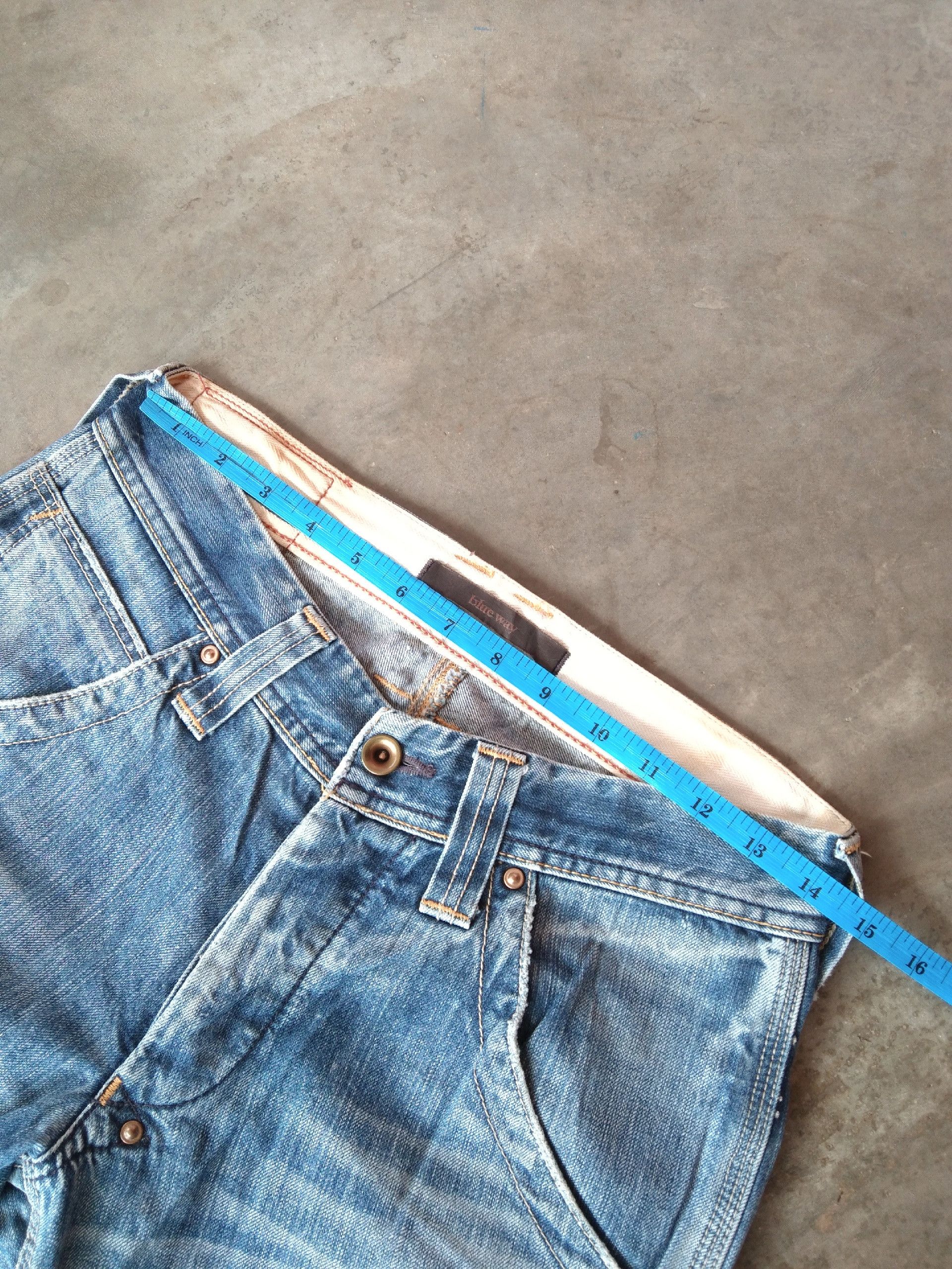 Japanese Brand Vintage Blue Way Japanese Brand Jeans 28x29 Size US 28 / EU 44 - 5 Thumbnail