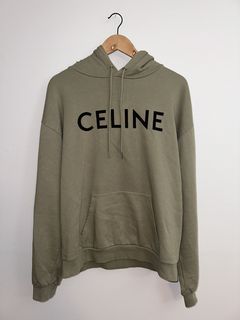 Celine Loose Sweatshirt In Cotton Fleece Light Grey Men's - SS21 - US