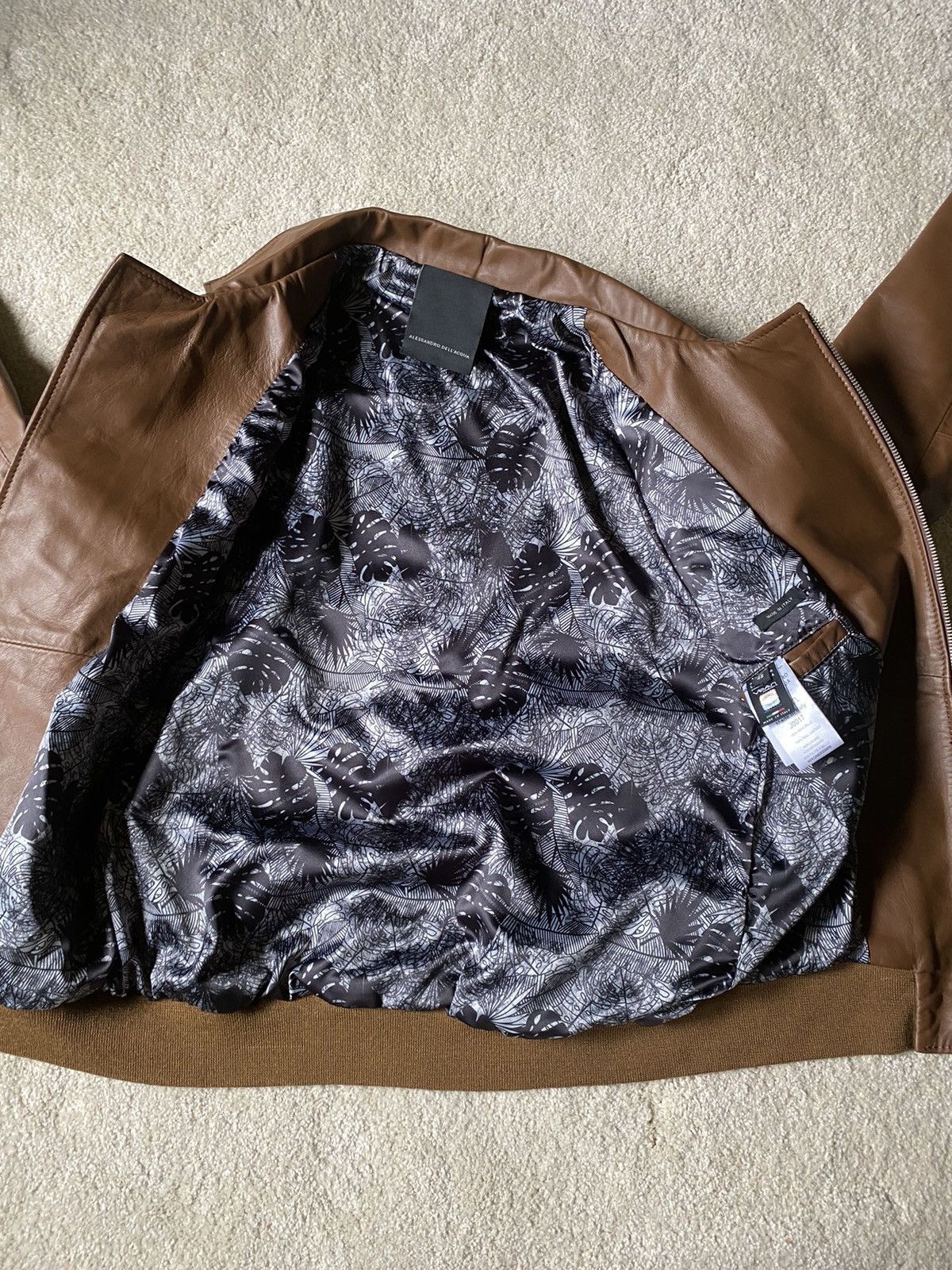 Alessandro Dell'acqua Leather motorcycle jacket Size US M / EU 48-50 / 2 - 6 Thumbnail
