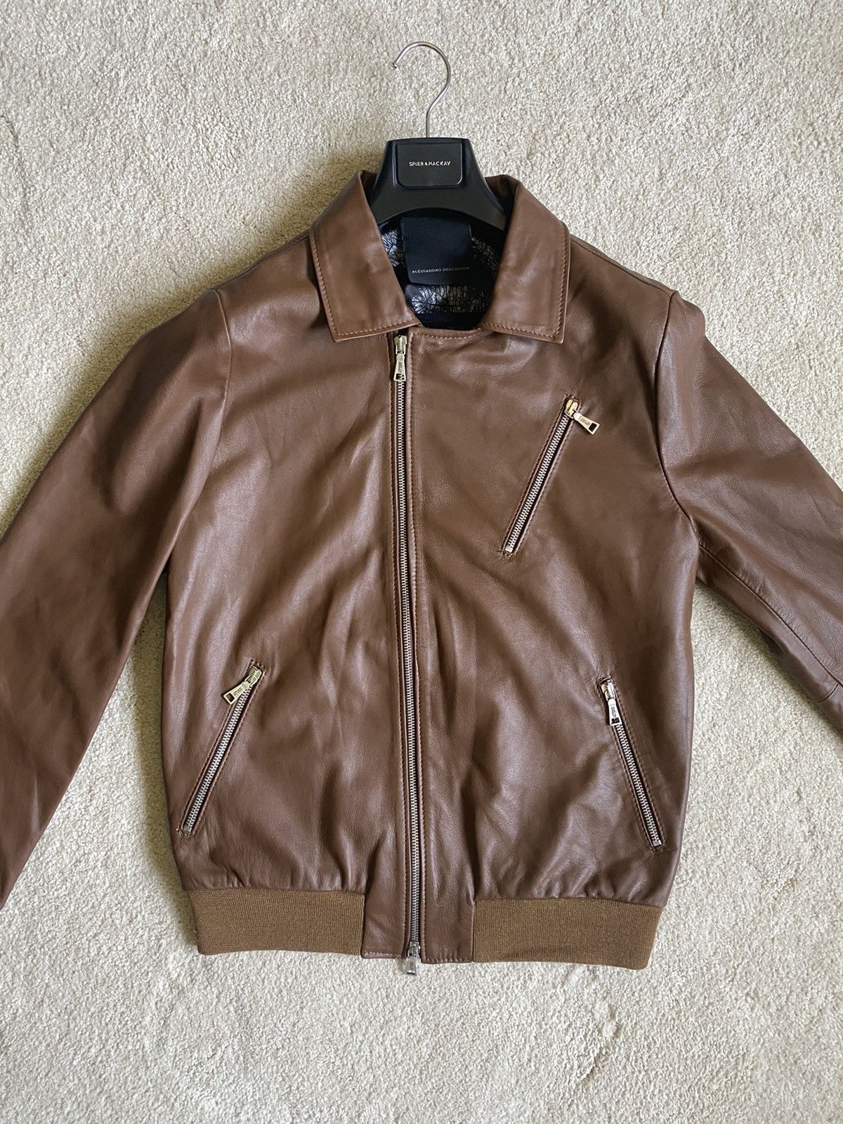 Alessandro Dell'acqua Leather motorcycle jacket Size US M / EU 48-50 / 2 - 8 Thumbnail