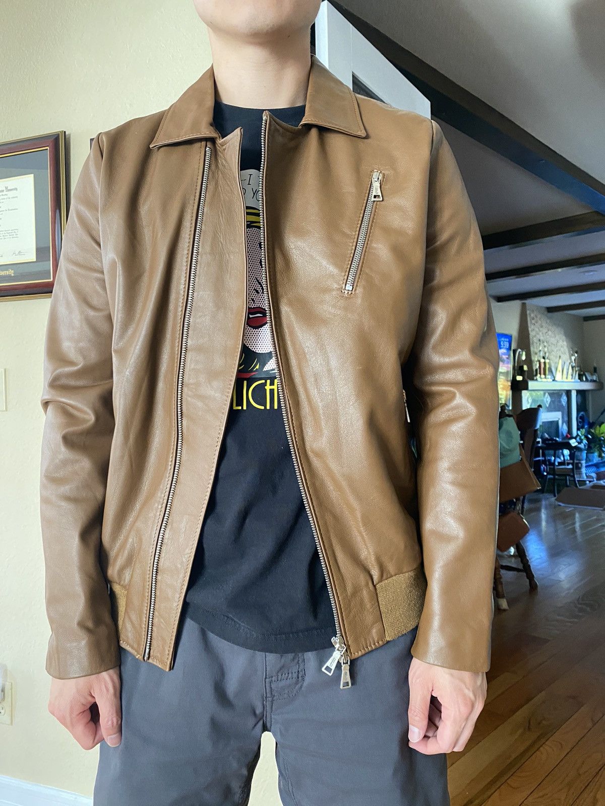 Alessandro Dell'acqua Leather motorcycle jacket Size US M / EU 48-50 / 2 - 12 Thumbnail