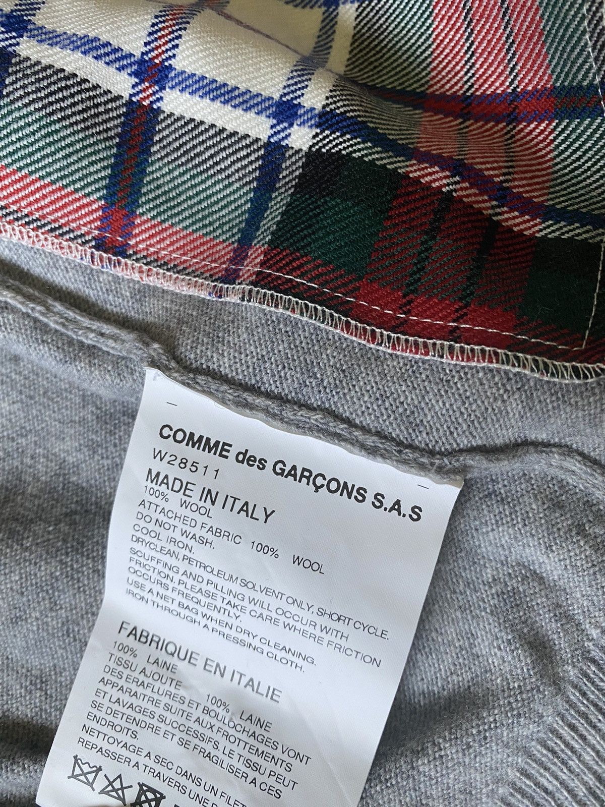 Comme des Garcons SHIRT Maglie plaid wool cardigan Size US M / EU 48-50 / 2 - 6 Thumbnail