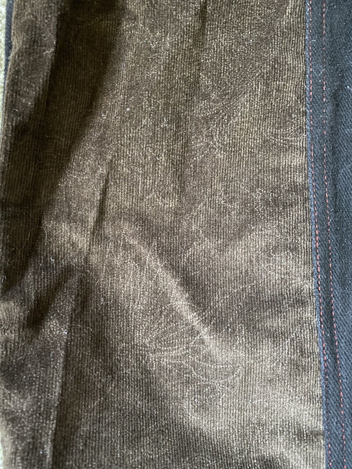 Youths In Balaclava Black denim jacket with corduroy insert Size US M / EU 48-50 / 2 - 5 Thumbnail