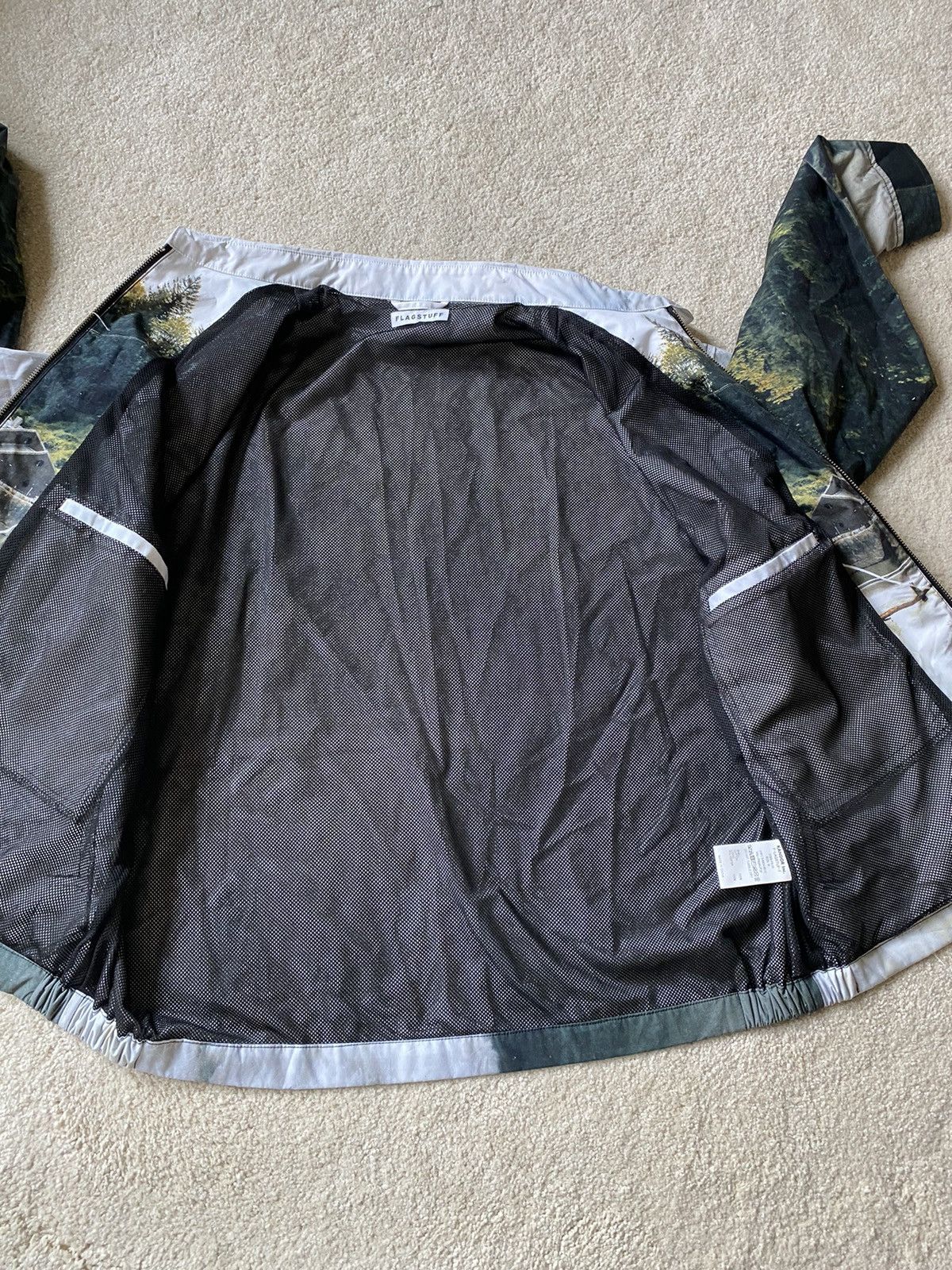 Flagstuff Village and waterfall printed cotton poplin jacket Size US M / EU 48-50 / 2 - 5 Thumbnail