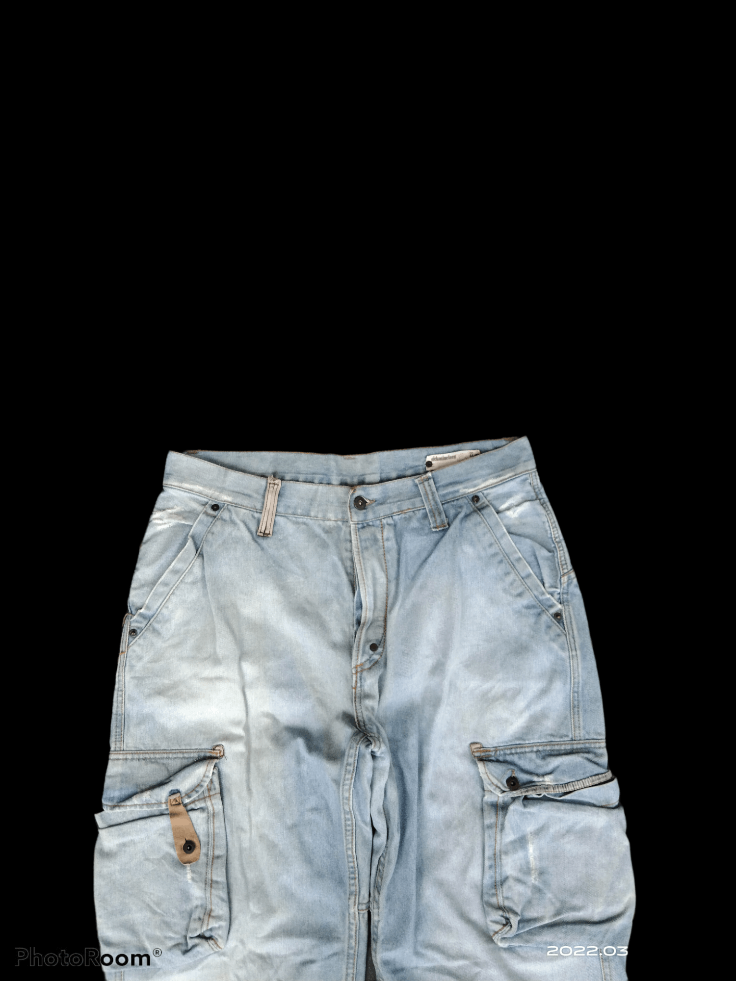 Japanese Brand DiSTRESSED FADED SICK019 CARGO PANTS Size US 34 / EU 50 - 3 Thumbnail