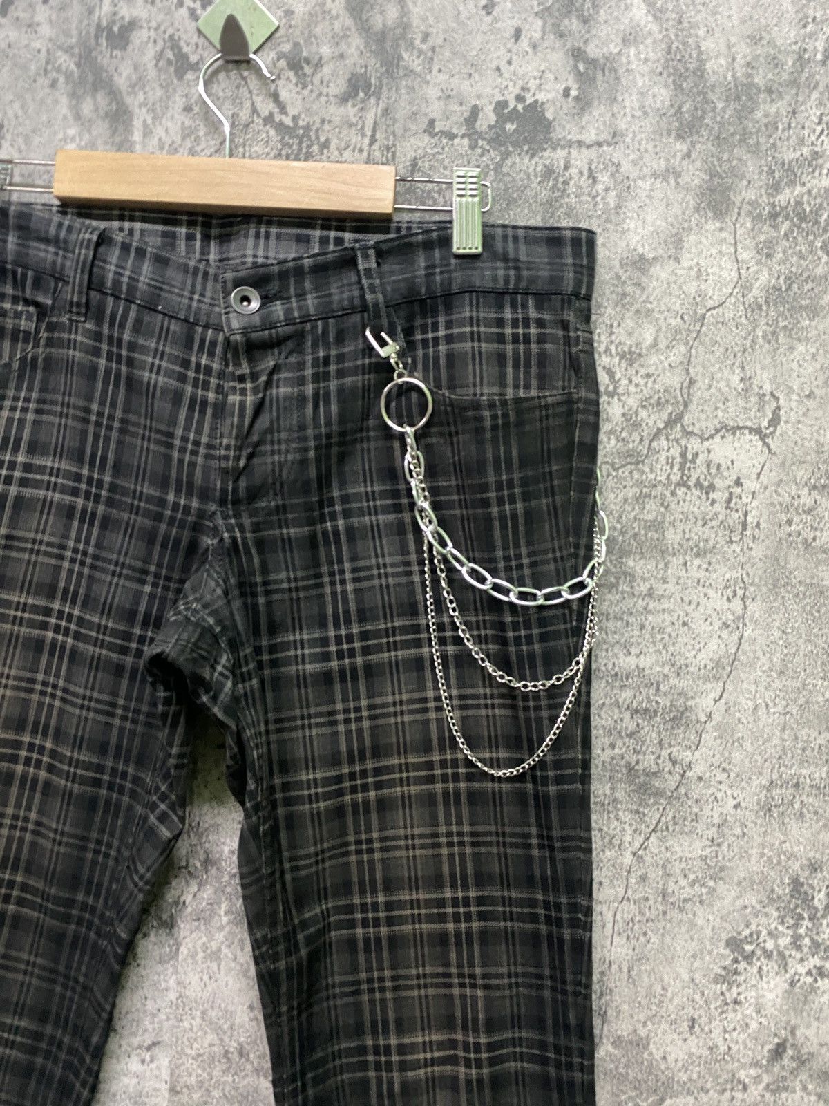 Designer × Japanese Brand × Shellac SHELLAC Made In Japan Tartan Checked Design Low Rise Pants Size US 32 / EU 48 - 5 Thumbnail