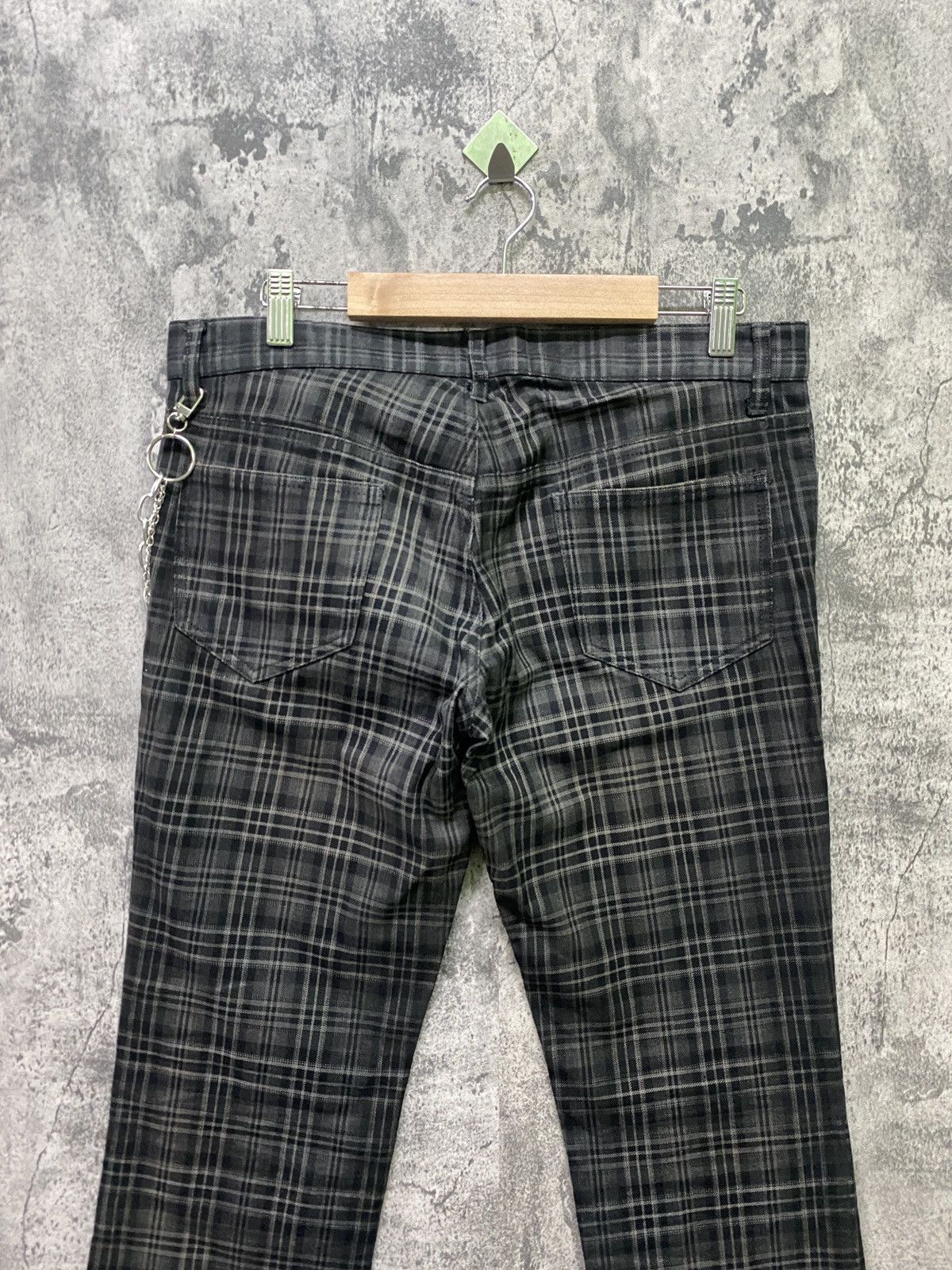 Designer × Japanese Brand × Shellac SHELLAC Made In Japan Tartan Checked Design Low Rise Pants Size US 32 / EU 48 - 10 Thumbnail