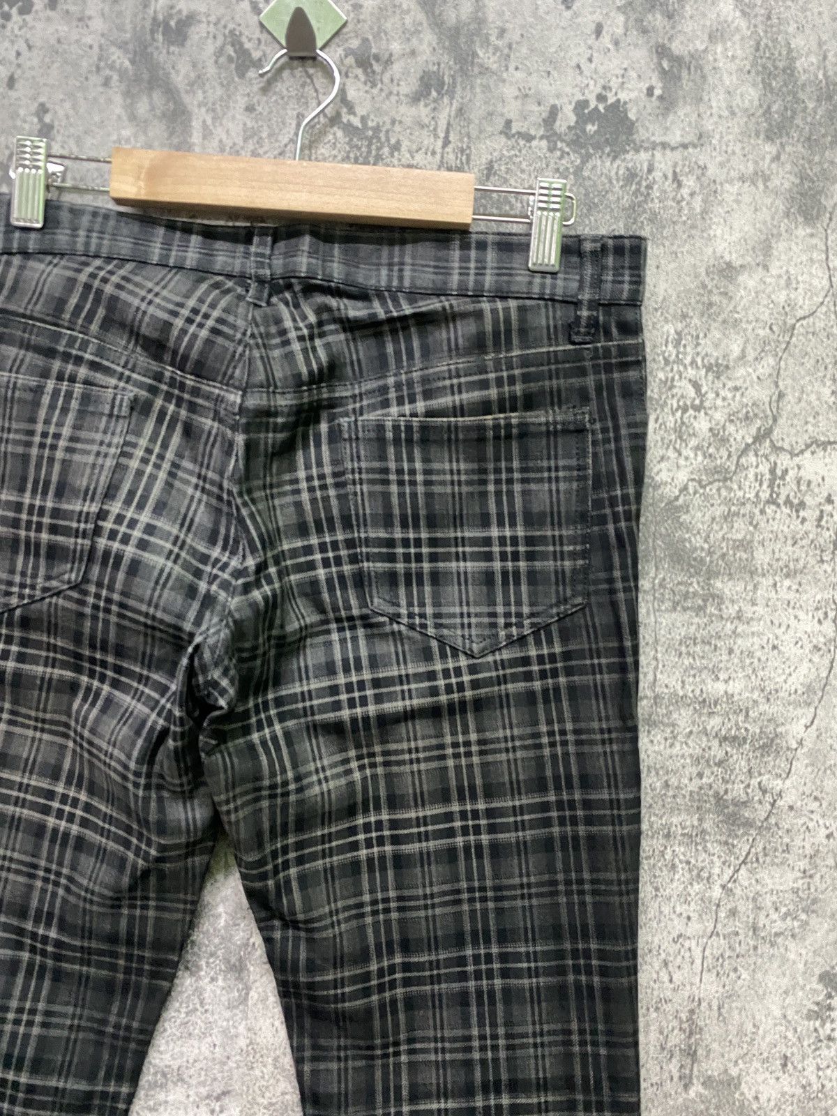 Designer × Japanese Brand × Shellac SHELLAC Made In Japan Tartan Checked Design Low Rise Pants Size US 32 / EU 48 - 12 Thumbnail