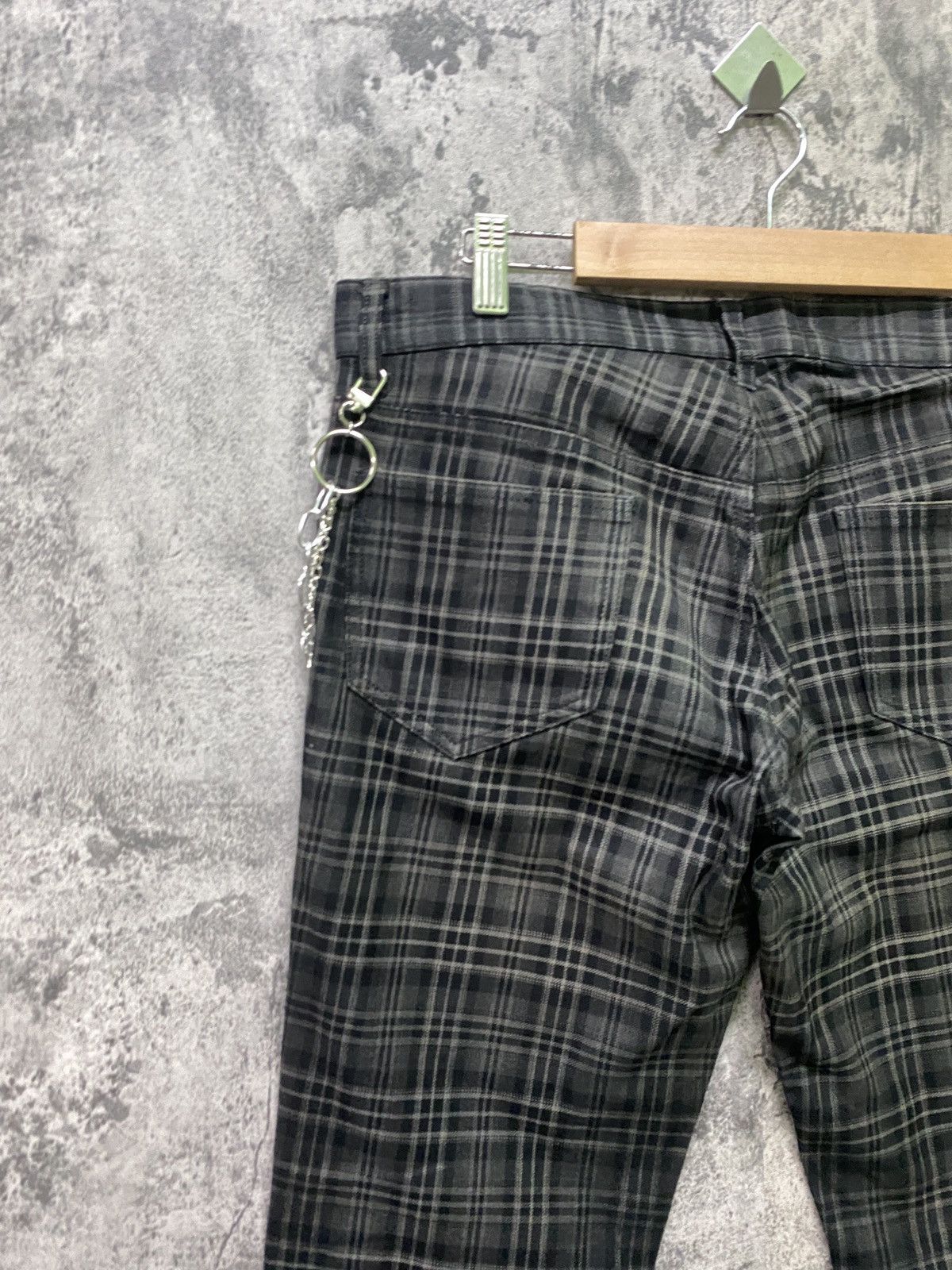 Designer × Japanese Brand × Shellac SHELLAC Made In Japan Tartan Checked Design Low Rise Pants Size US 32 / EU 48 - 11 Thumbnail